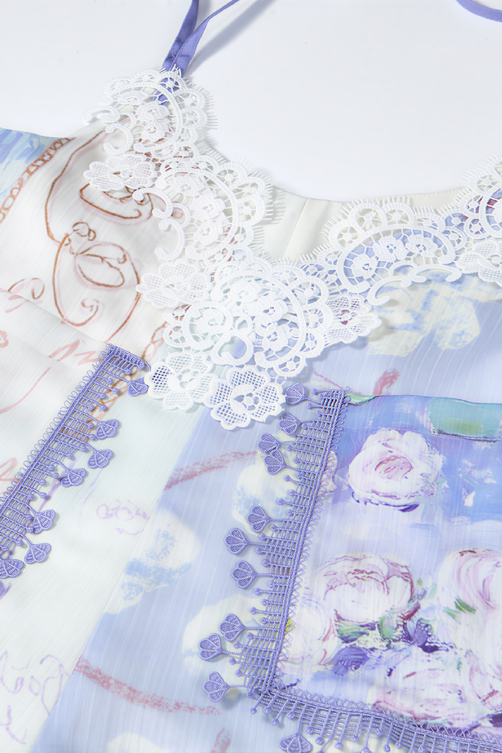 Sweet Printed Tie-Strap Overalls