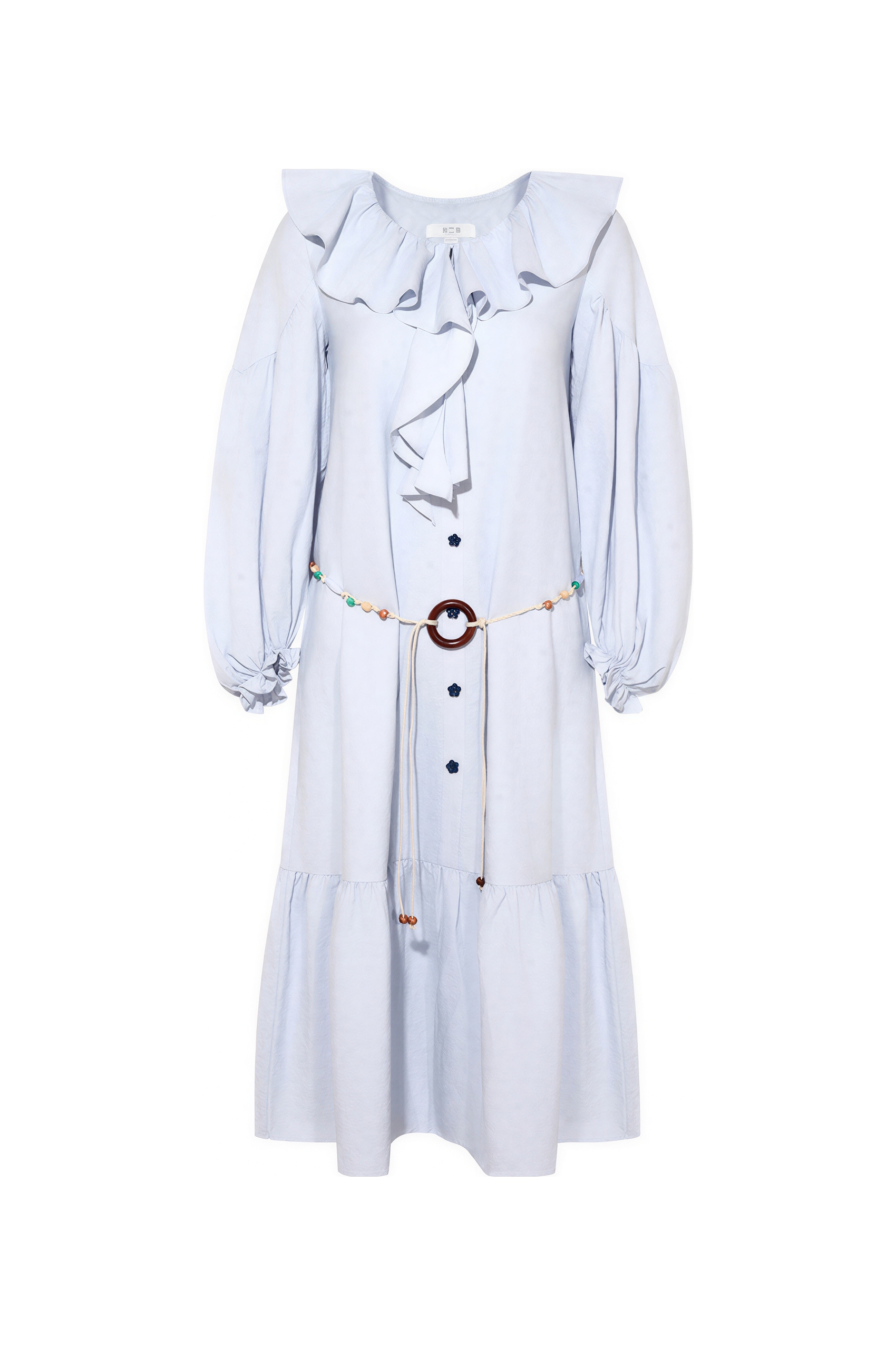 French Elegant White Long-Sleeve Dress-LYONSENS