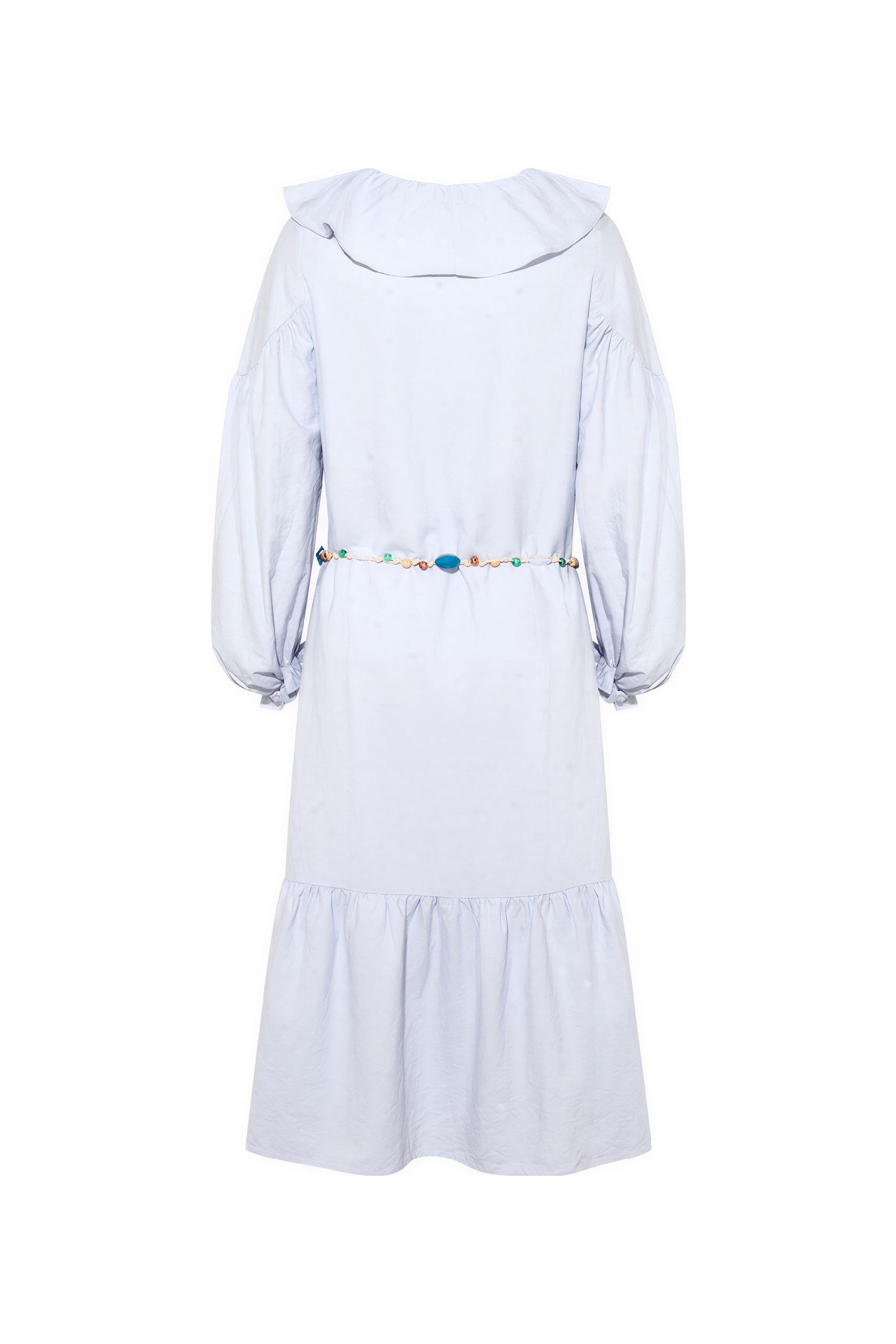 French Elegant White Long-Sleeve Dress-LYONSENS