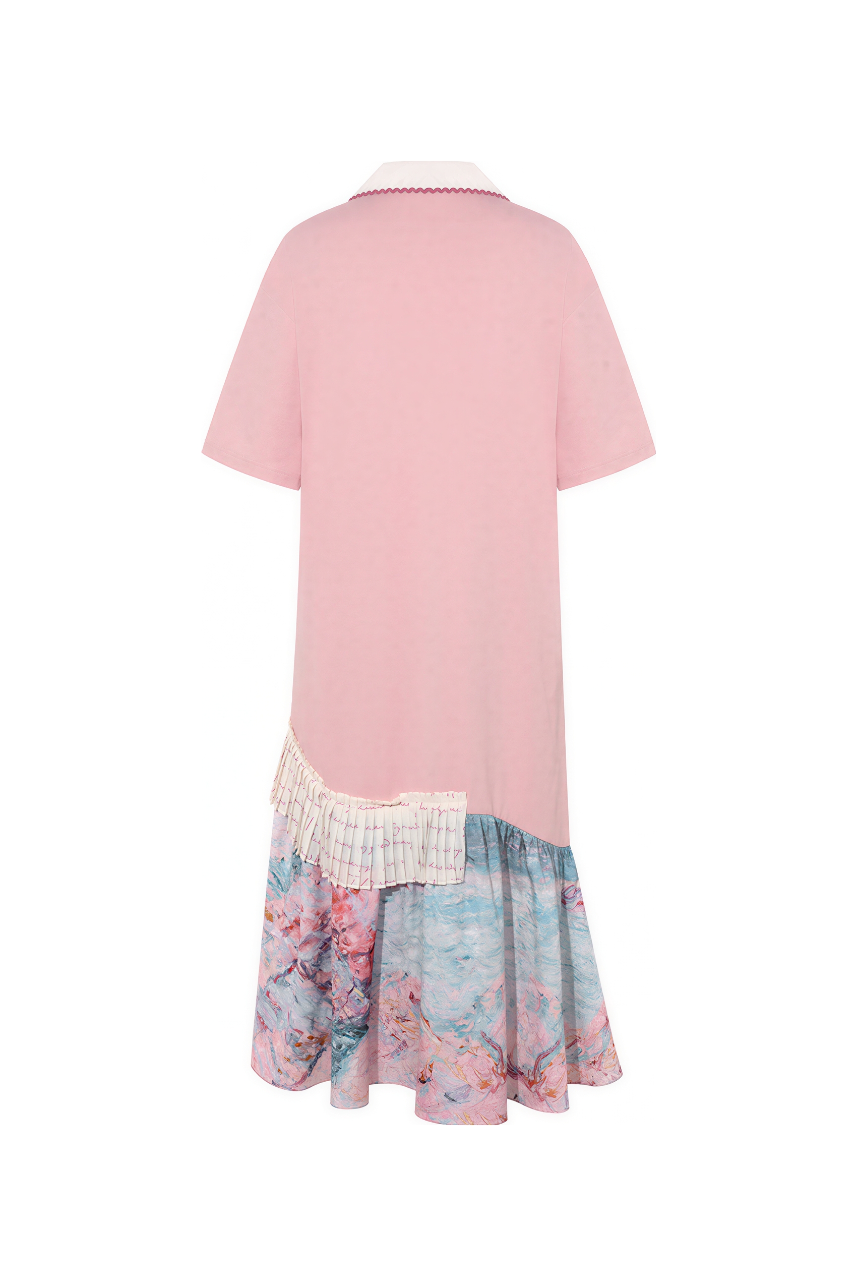 Pink Slim-Fit T-Shirt Dress