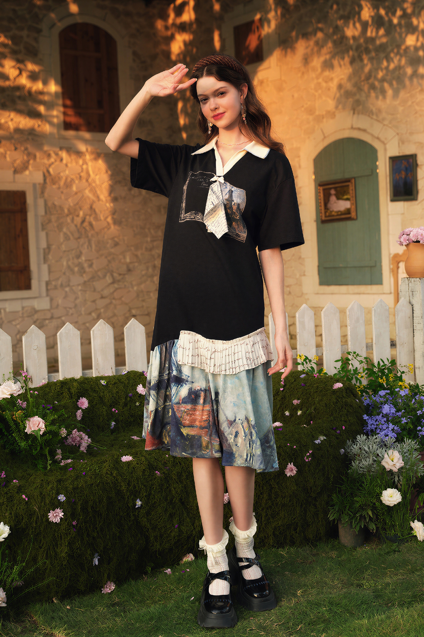 Pink Slim-Fit T-Shirt Dress