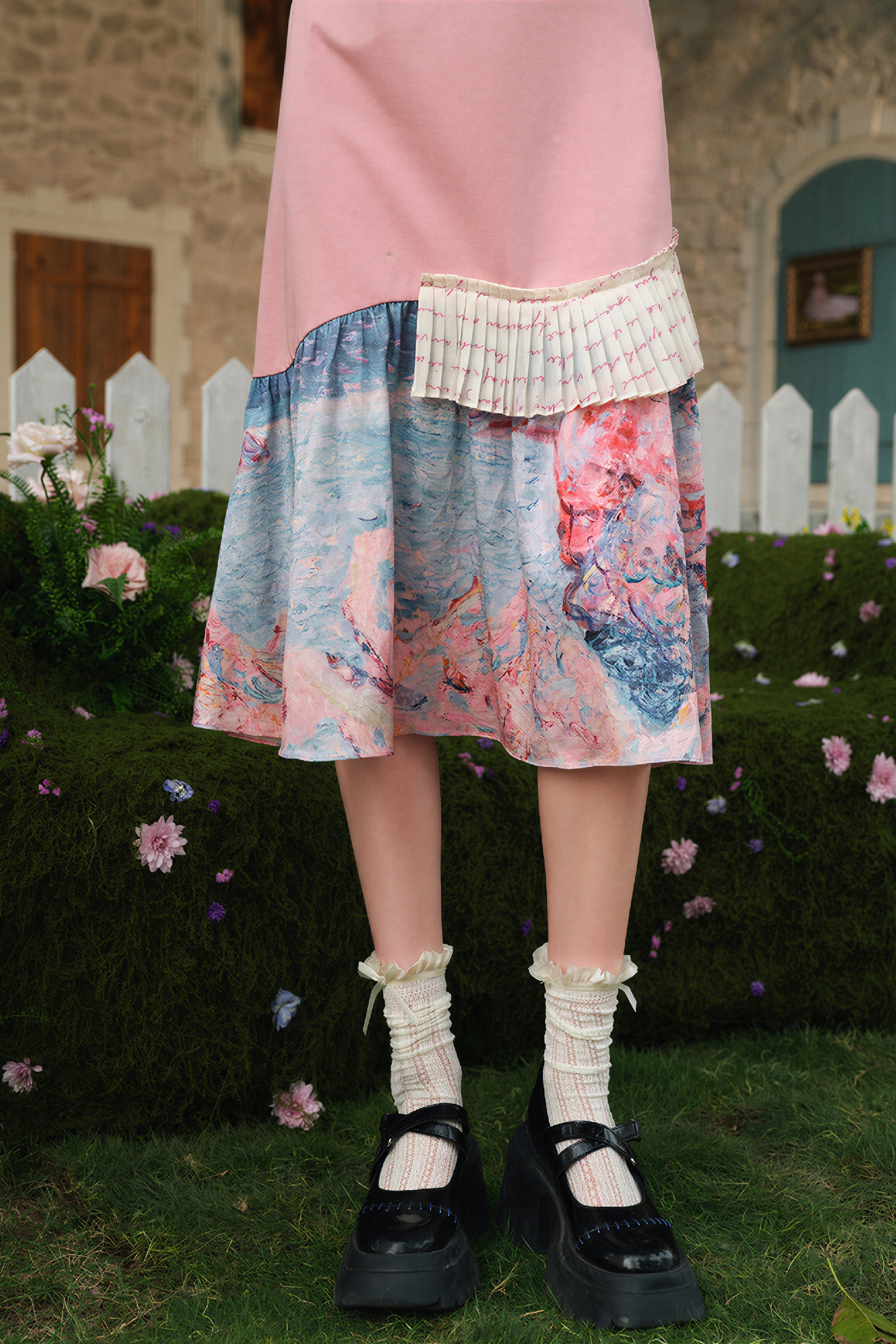 Pink Slim-Fit T-Shirt Dress