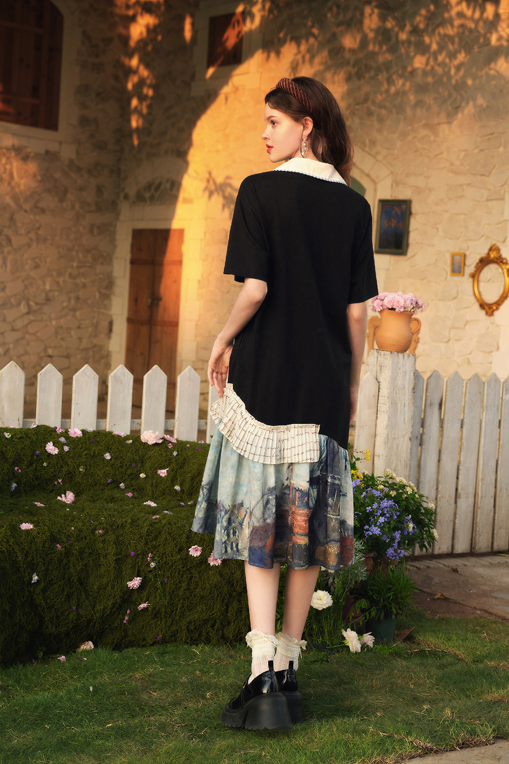 Pink Slim-Fit T-Shirt Dress