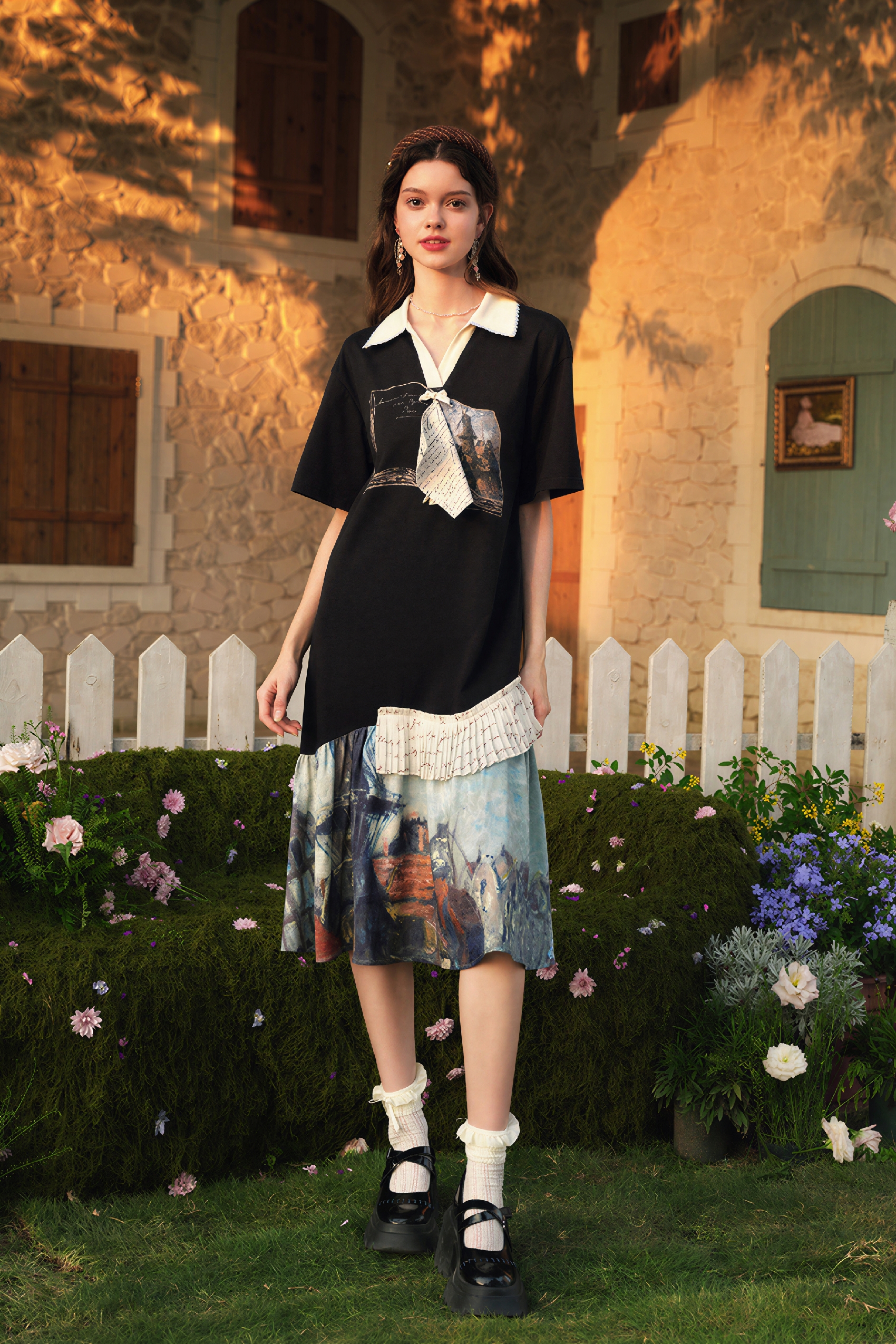 Pink Slim-Fit T-Shirt Dress