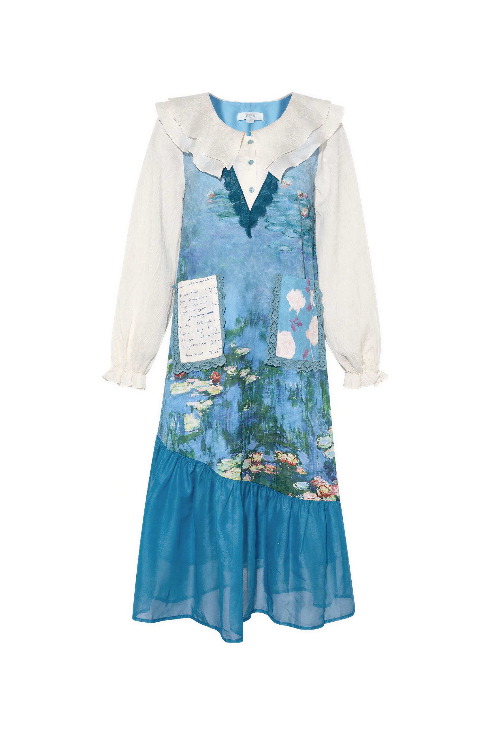 Monet-Inspired Oil Painting Dress