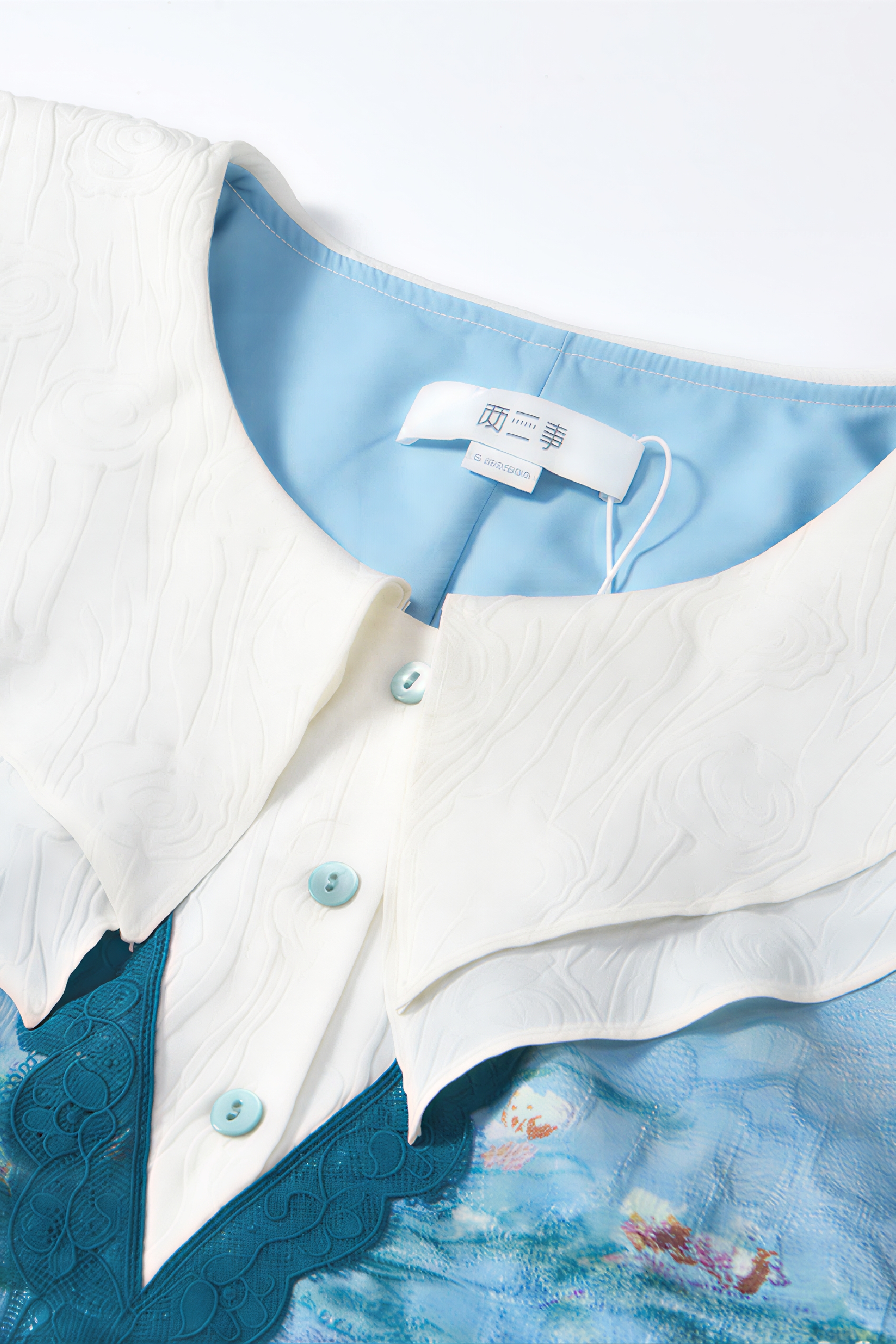 Monet-Inspired Oil Painting Dress