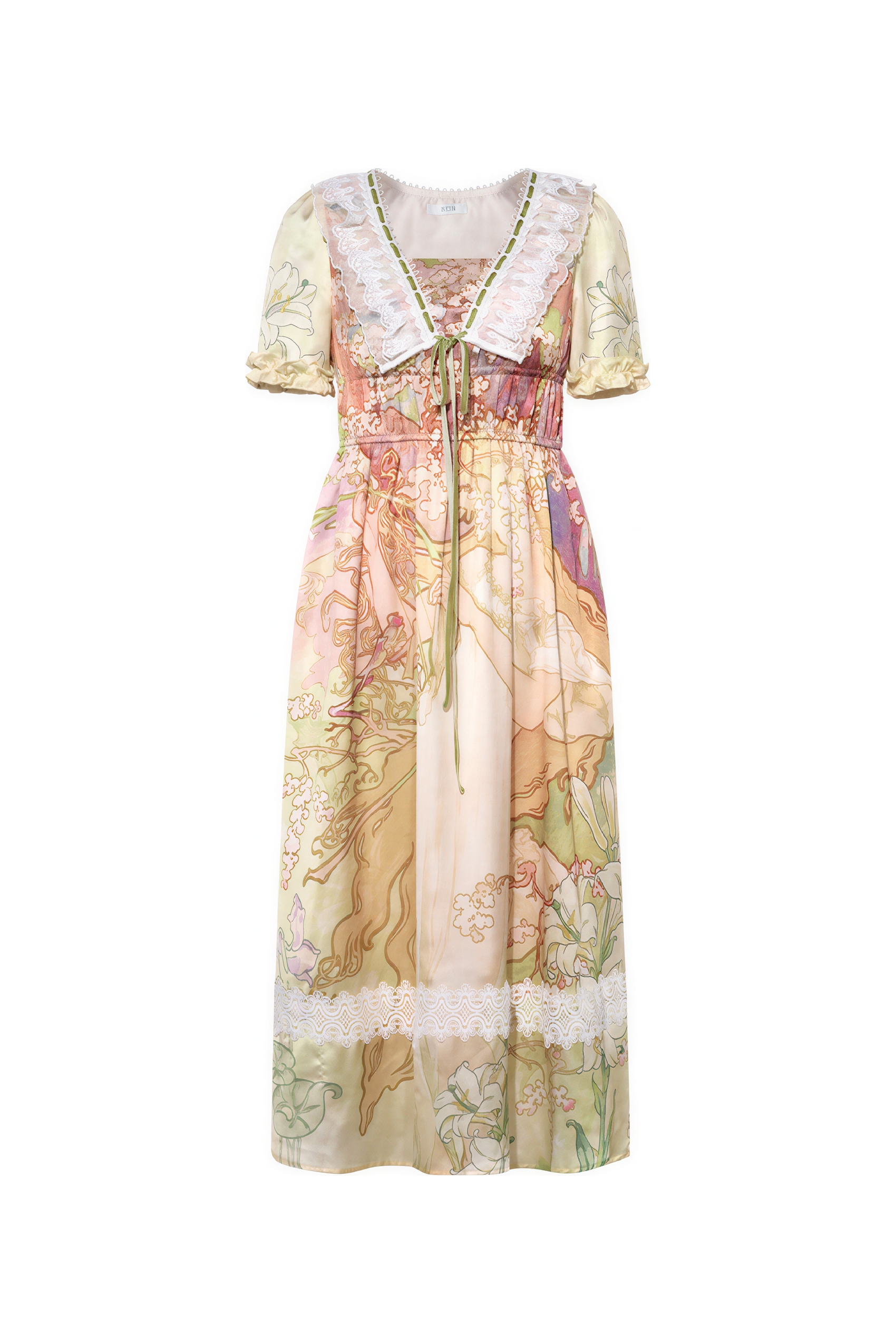French Waist-Defined Tea Dress | LYONSENS Women's Fashion