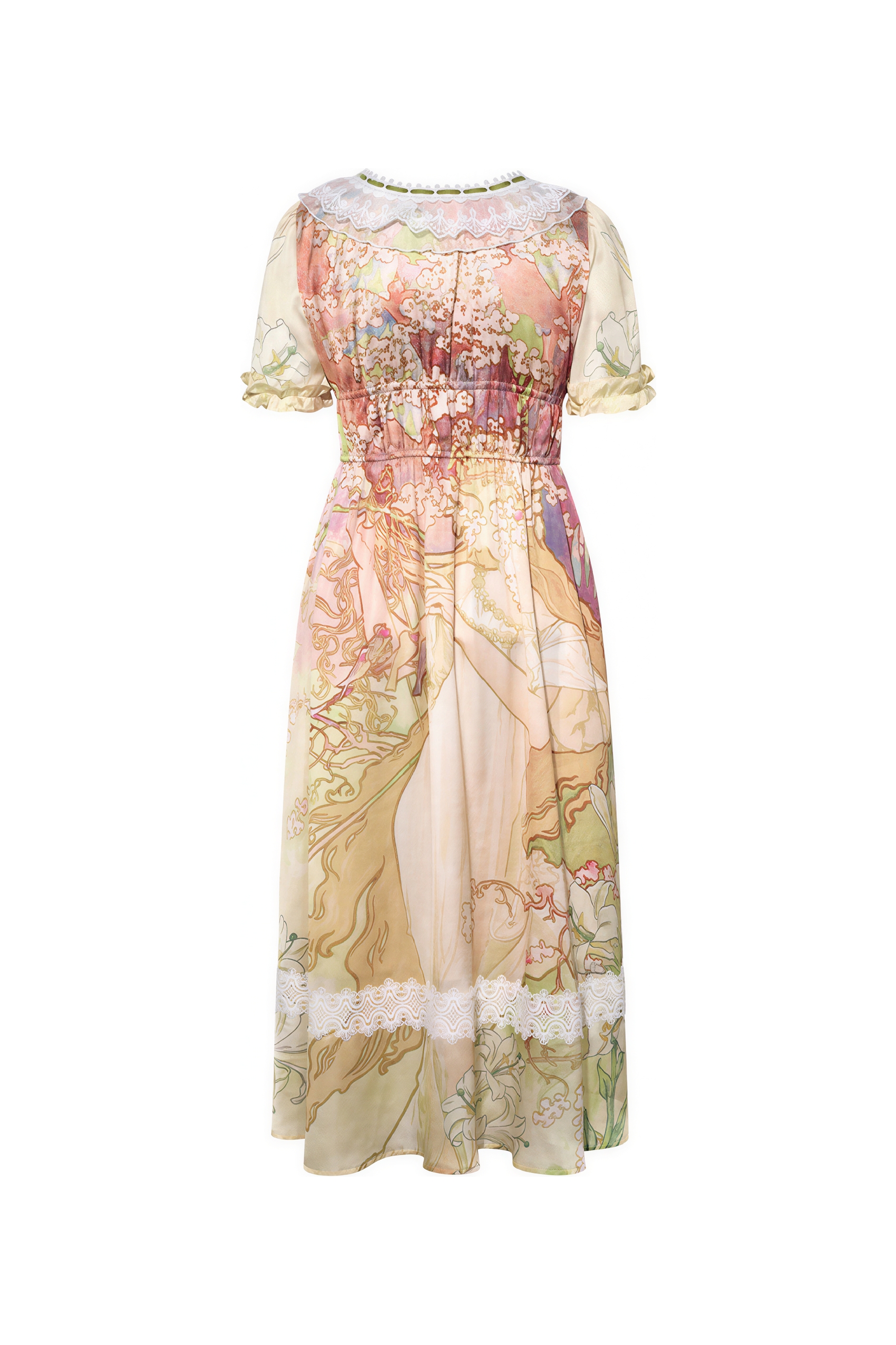French Waist-Defined Tea Dress | LYONSENS Women's Fashion