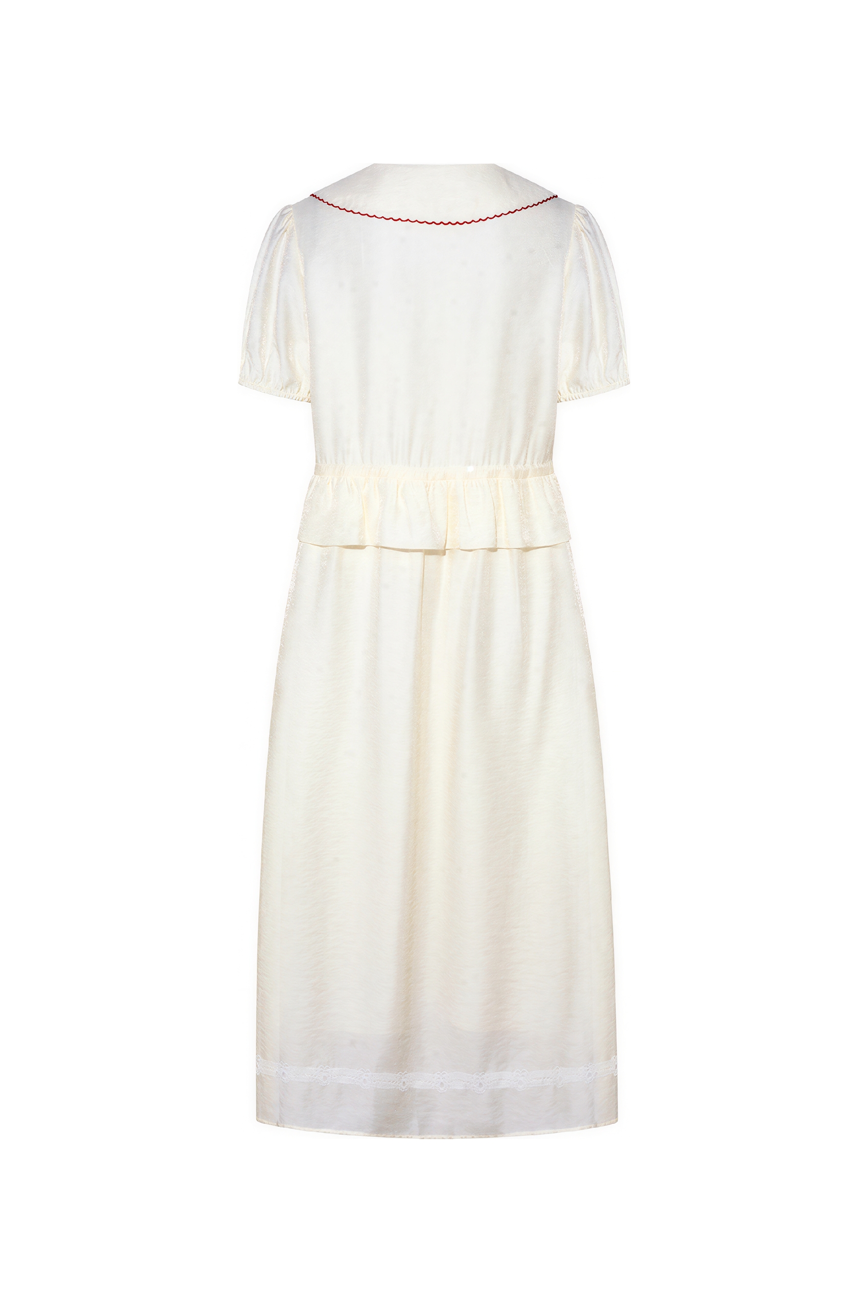 Pink French Style Short-Sleeve Dress