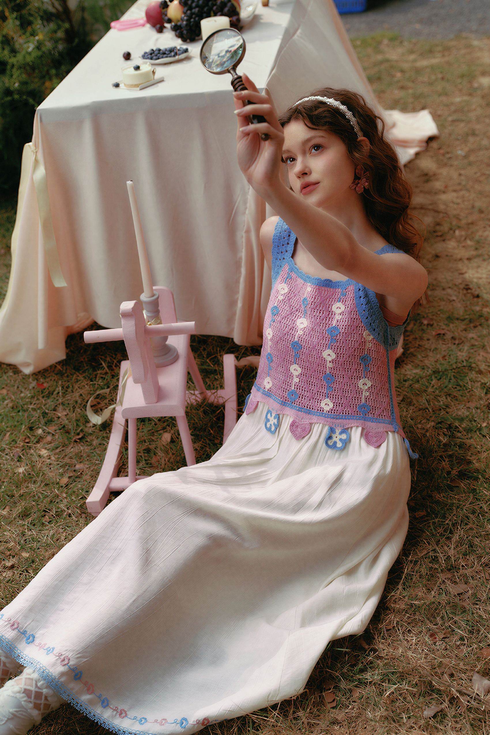 Sweet Vacation-Style Spaghetti Strap Dress-LYONSENS