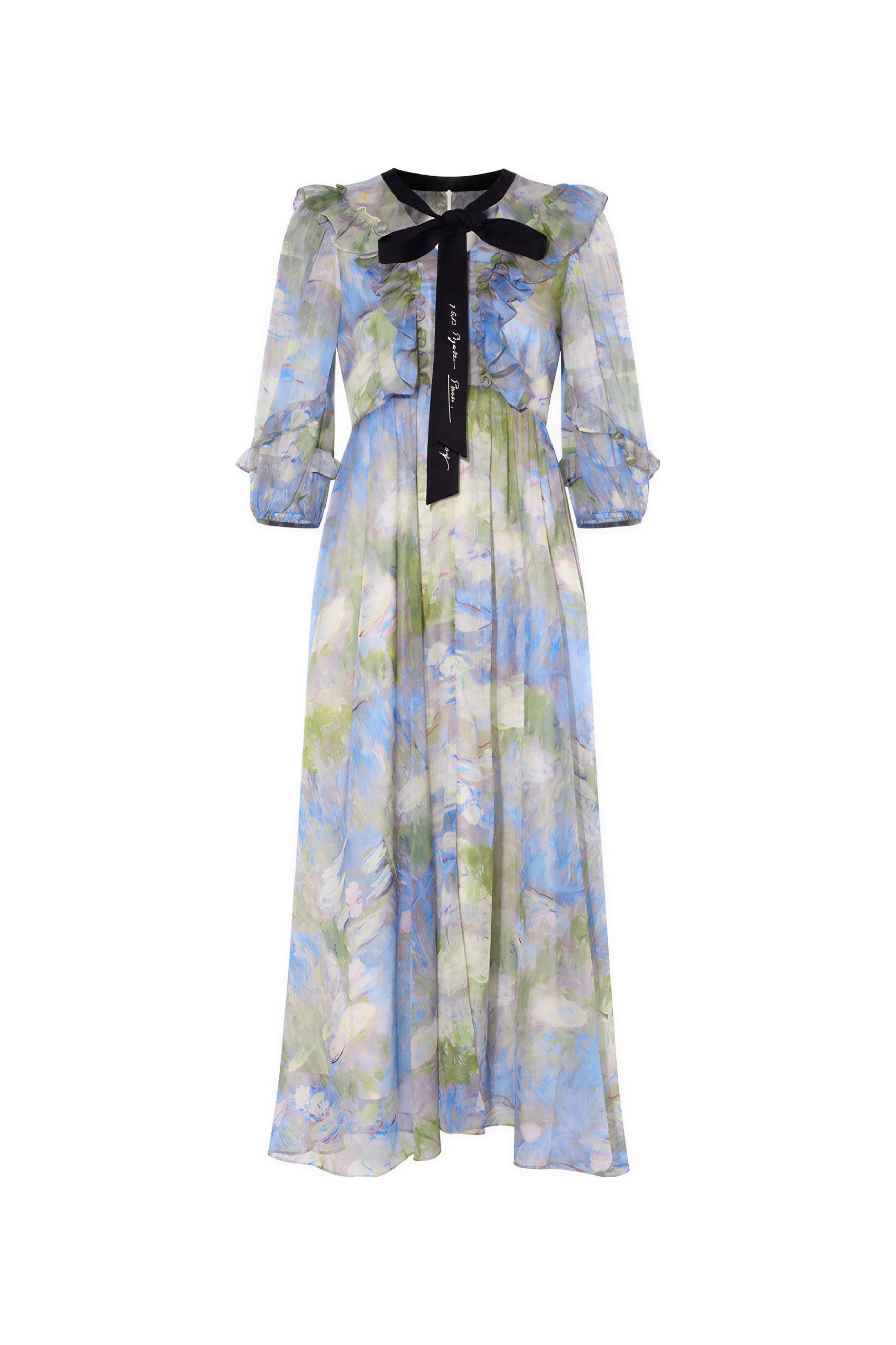 Van Gogh-Inspired French Art Print Vacation Dress