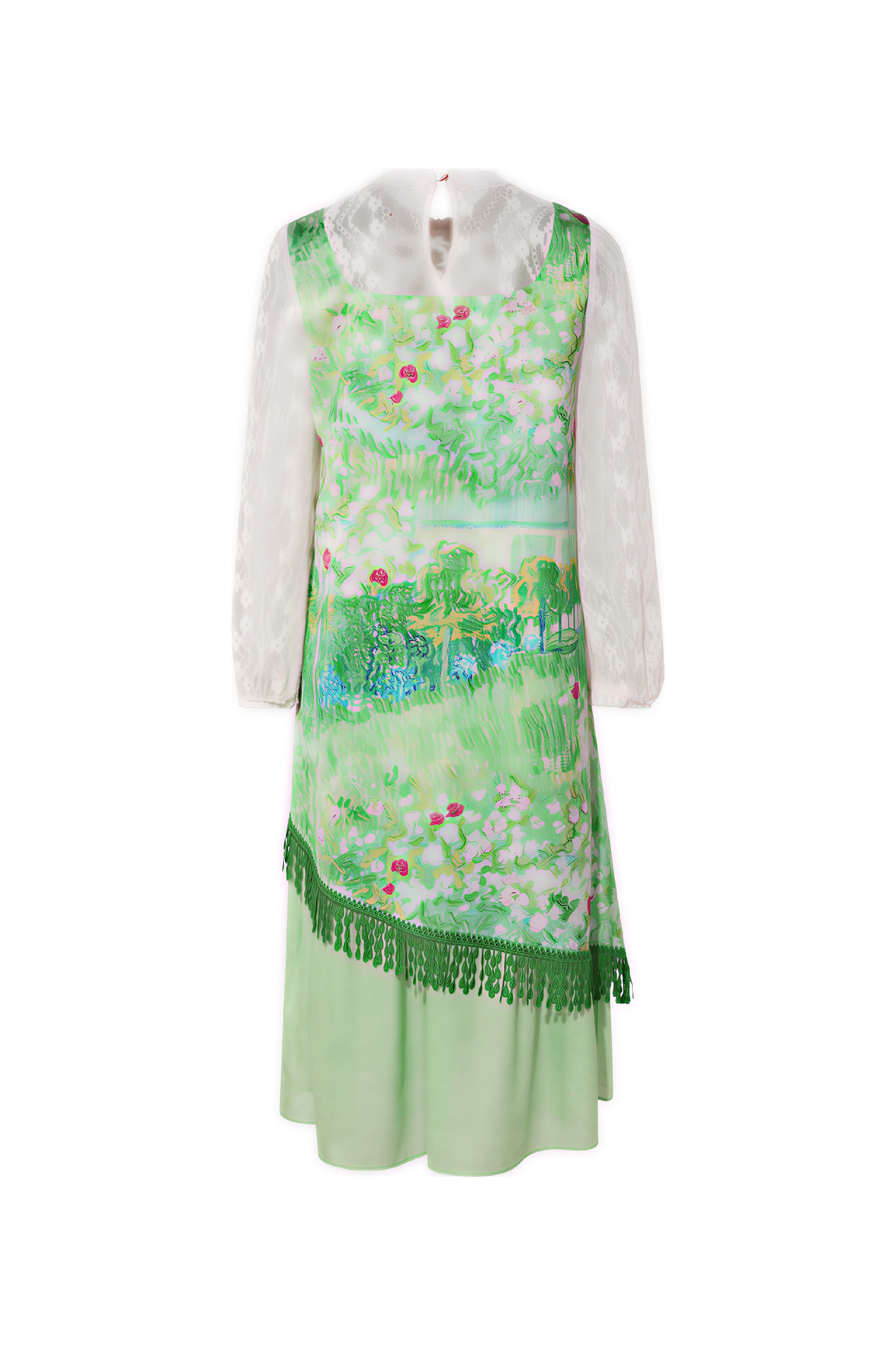 Layered Patchwork Designer Dress-LYONSENS