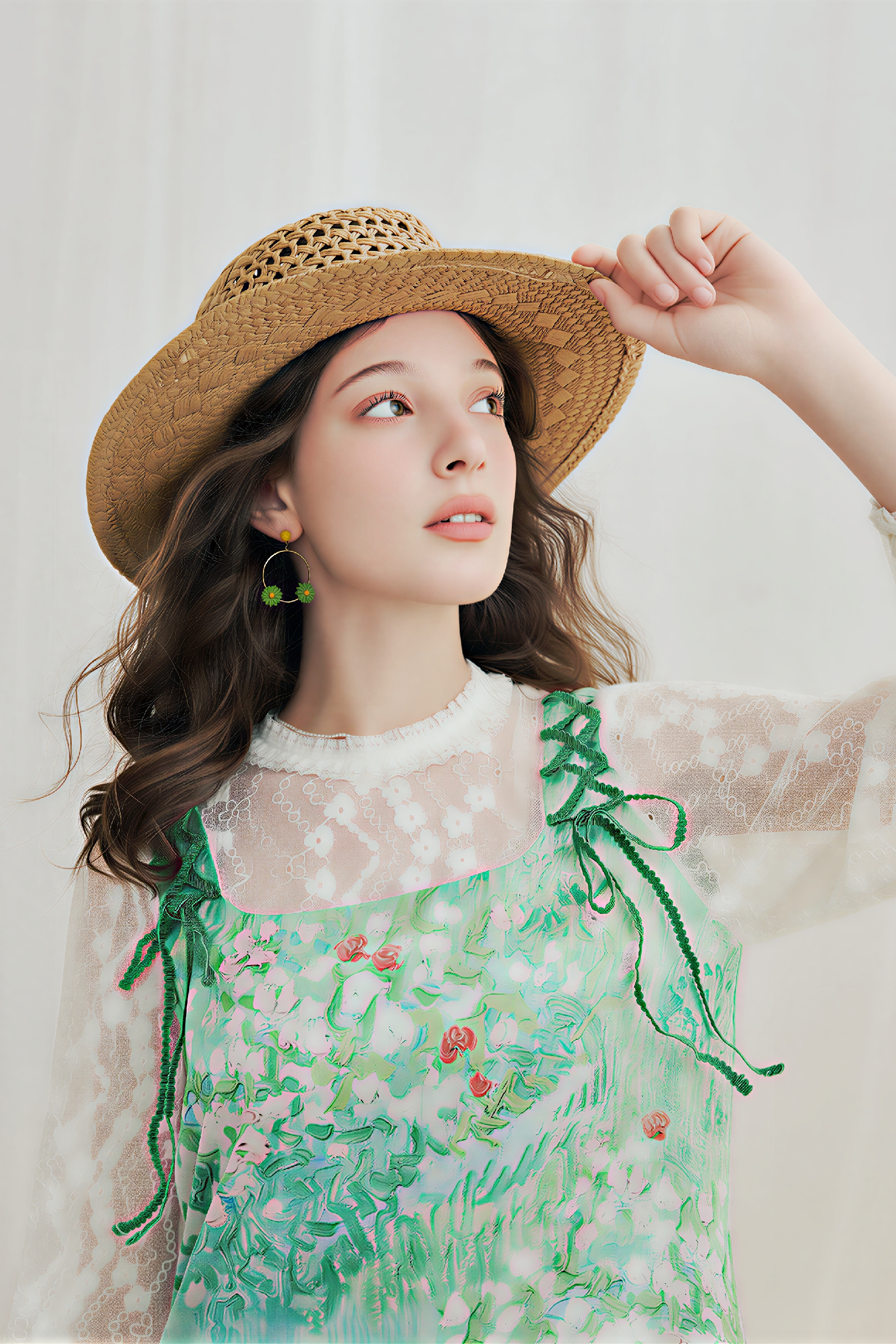 Layered Patchwork Designer Dress-LYONSENS