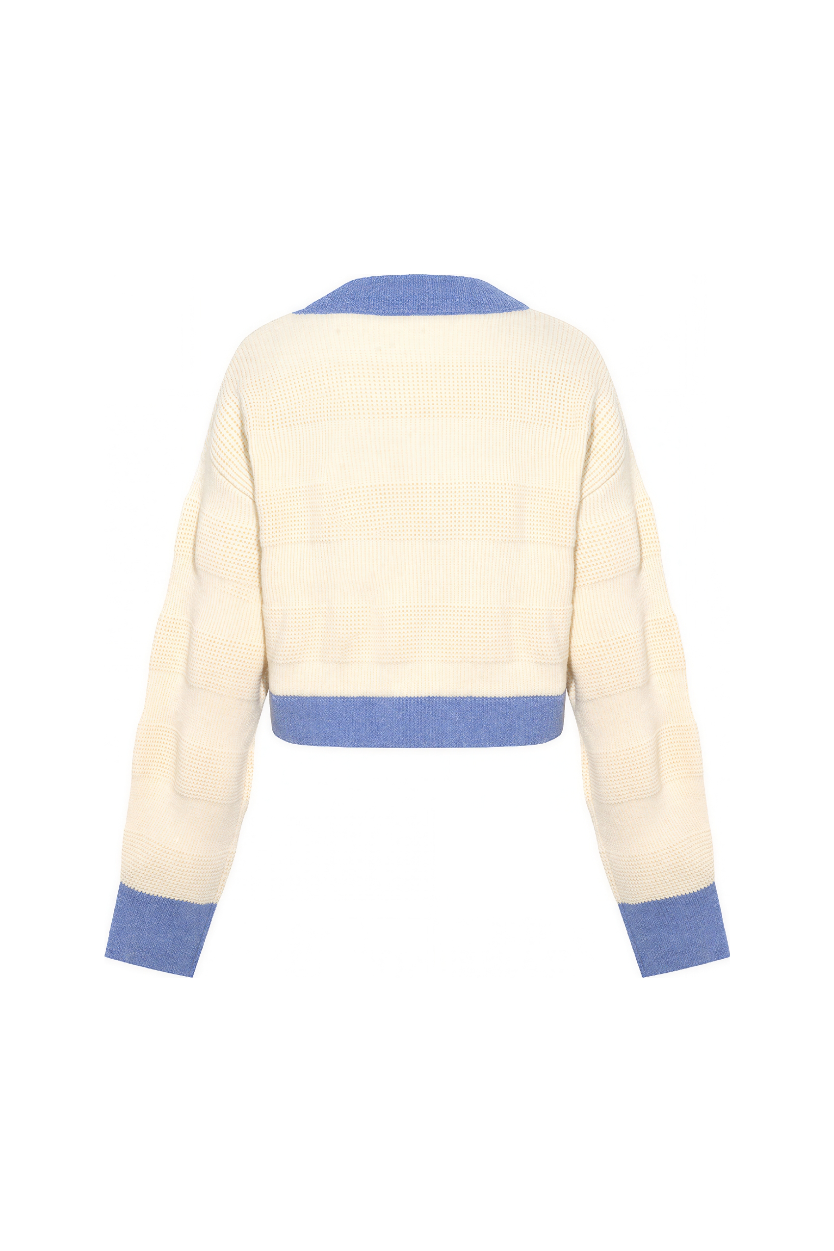 Relaxed Cropped Knit Cardigan