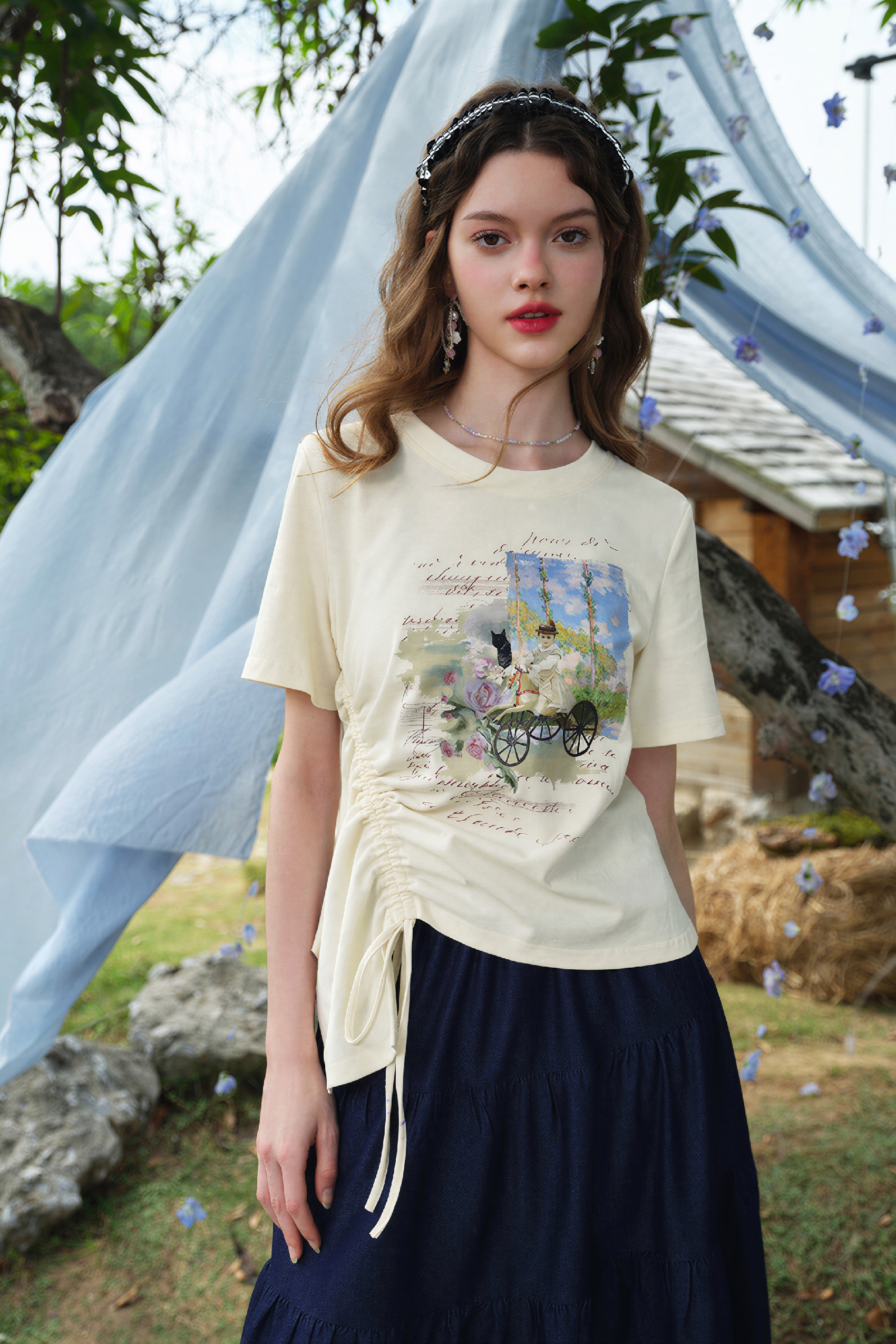 Monet-Inspired Slim-Fit T-Shirt