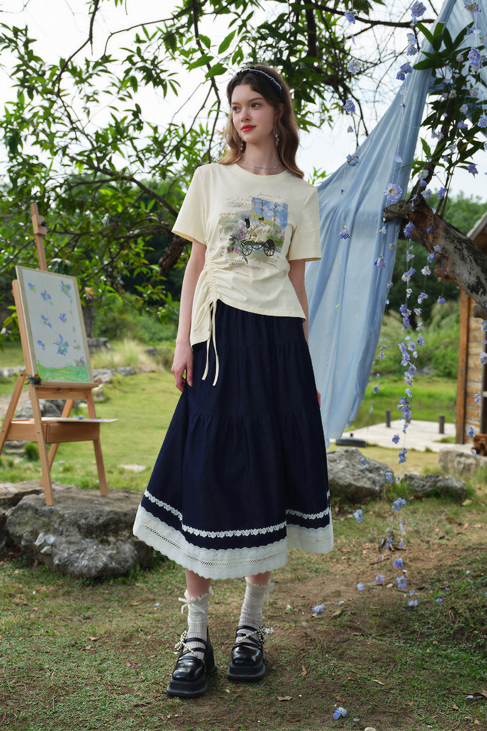 Monet-Inspired Slim-Fit T-Shirt