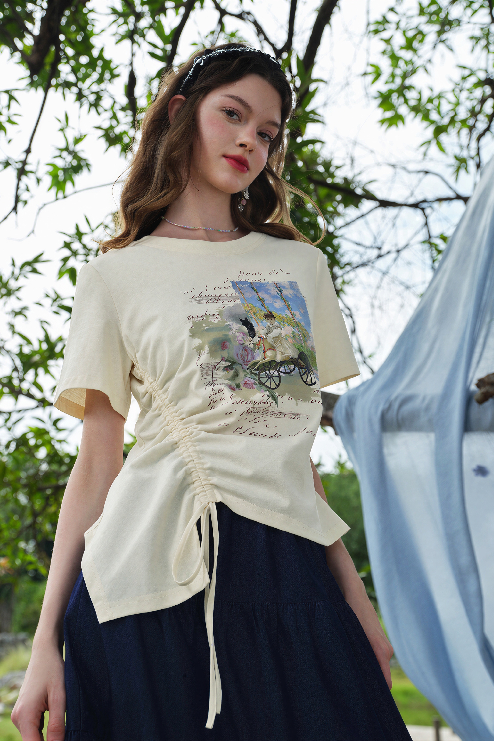 Monet-Inspired Slim-Fit T-Shirt