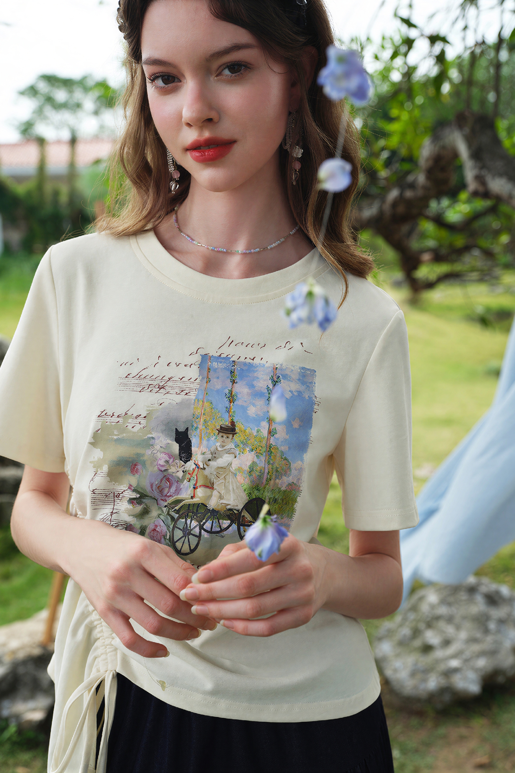 Monet-Inspired Slim-Fit T-Shirt