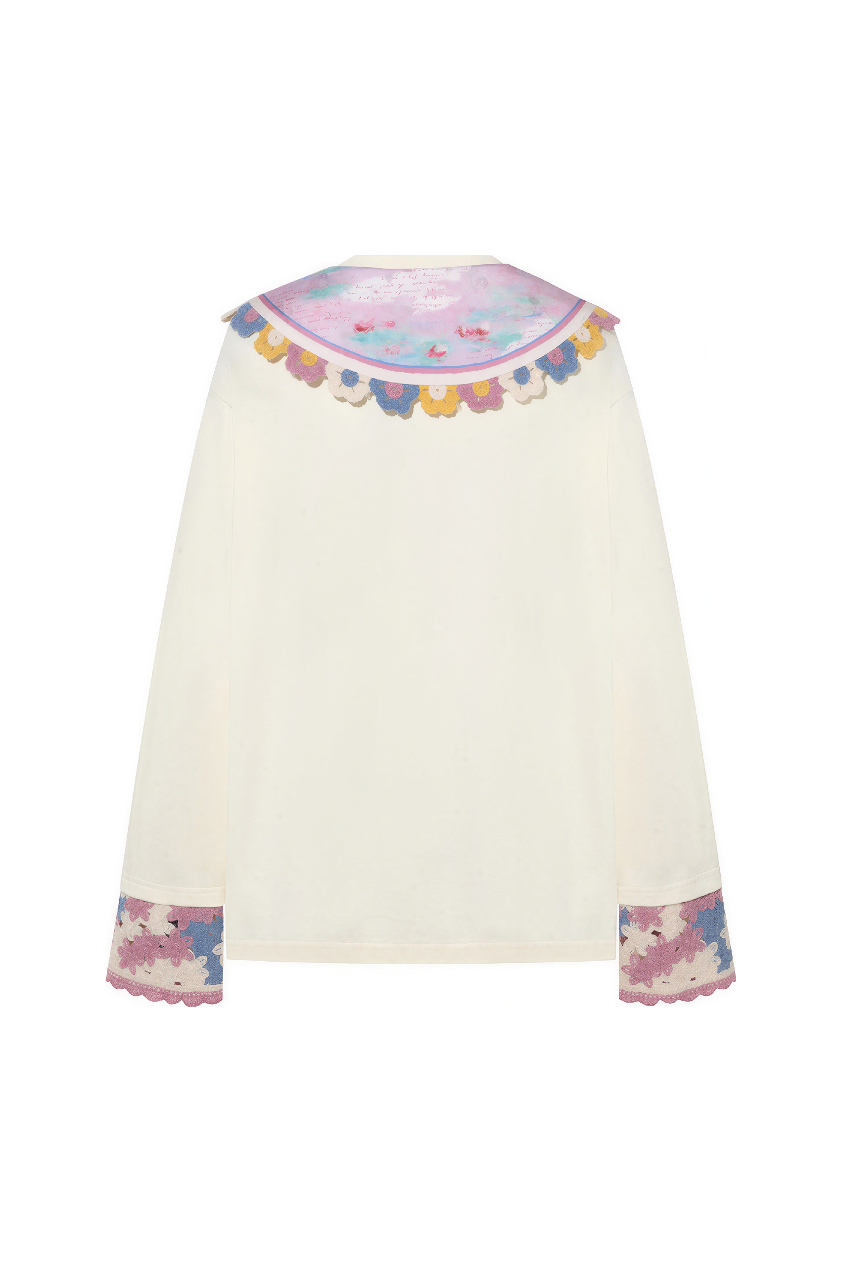 Designer Crochet Detail Collared T-Shirt