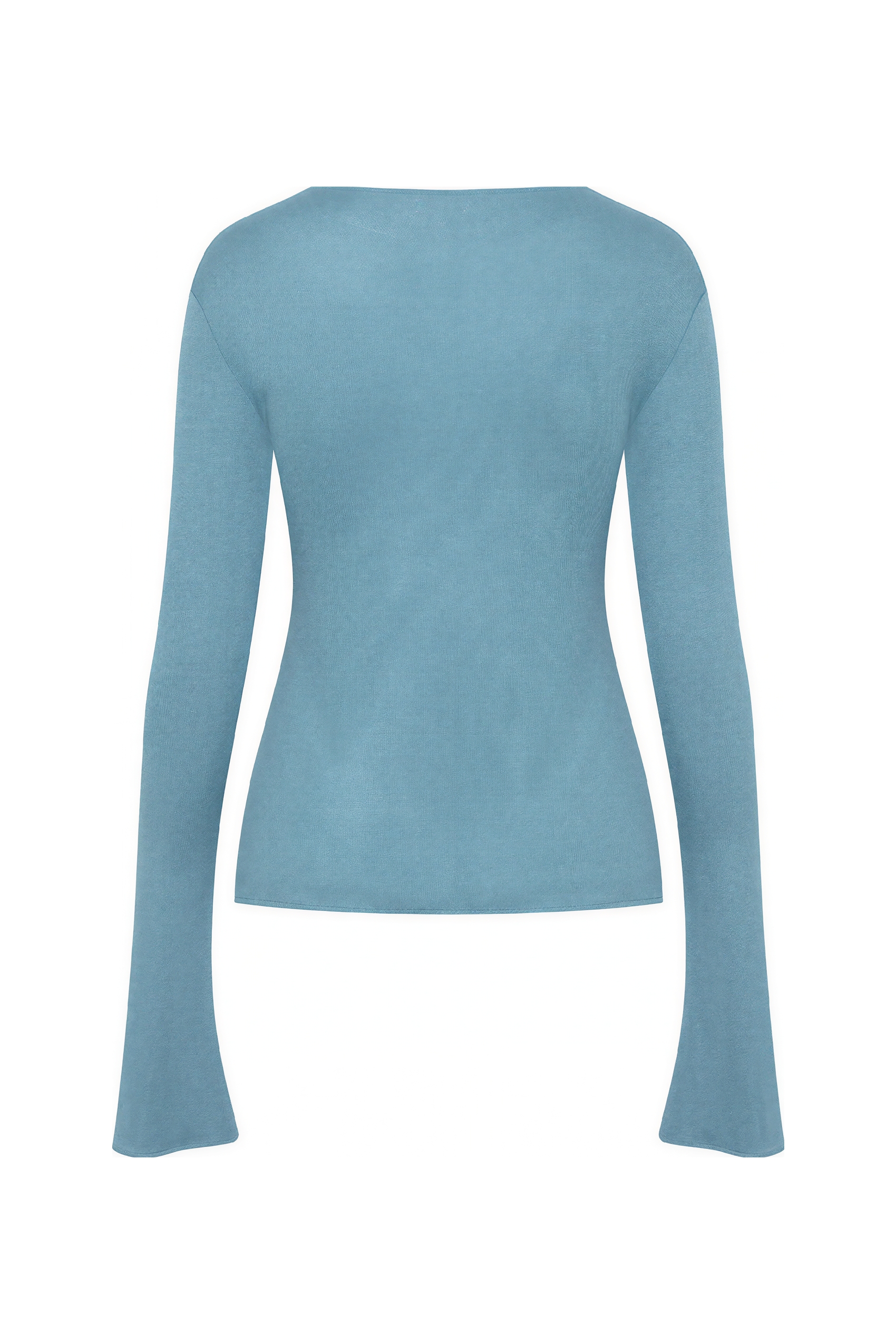 Modern Chinese-Inspired V-Neck Long-Sleeve Top
