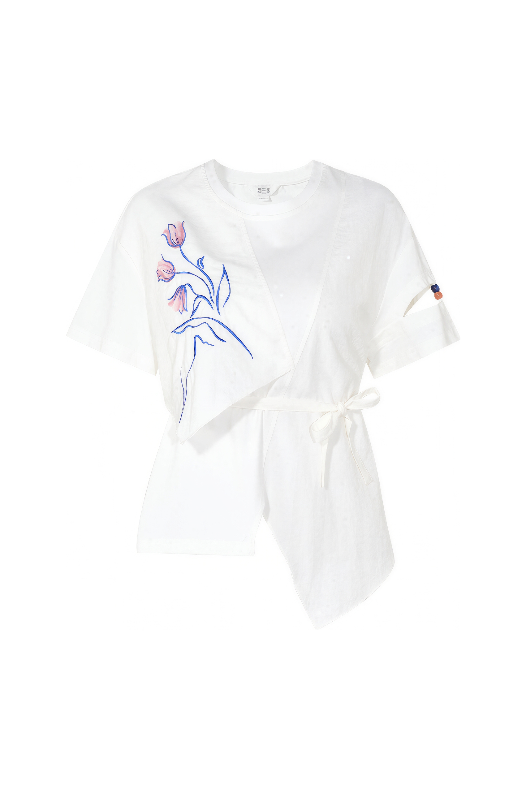 Designer White Short-Sleeve T-Shirt-LYONSENS