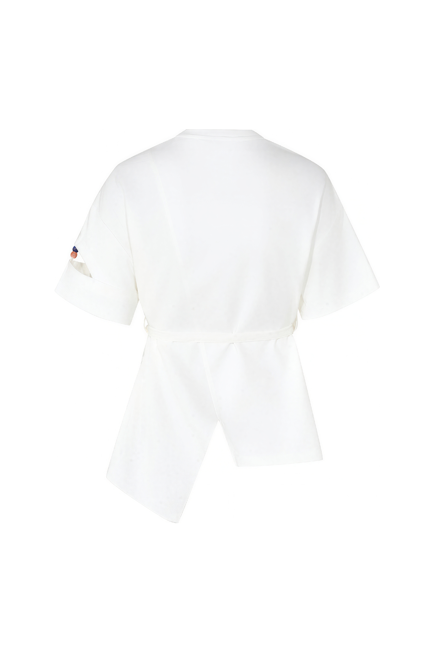 Designer White Short-Sleeve T-Shirt-LYONSENS