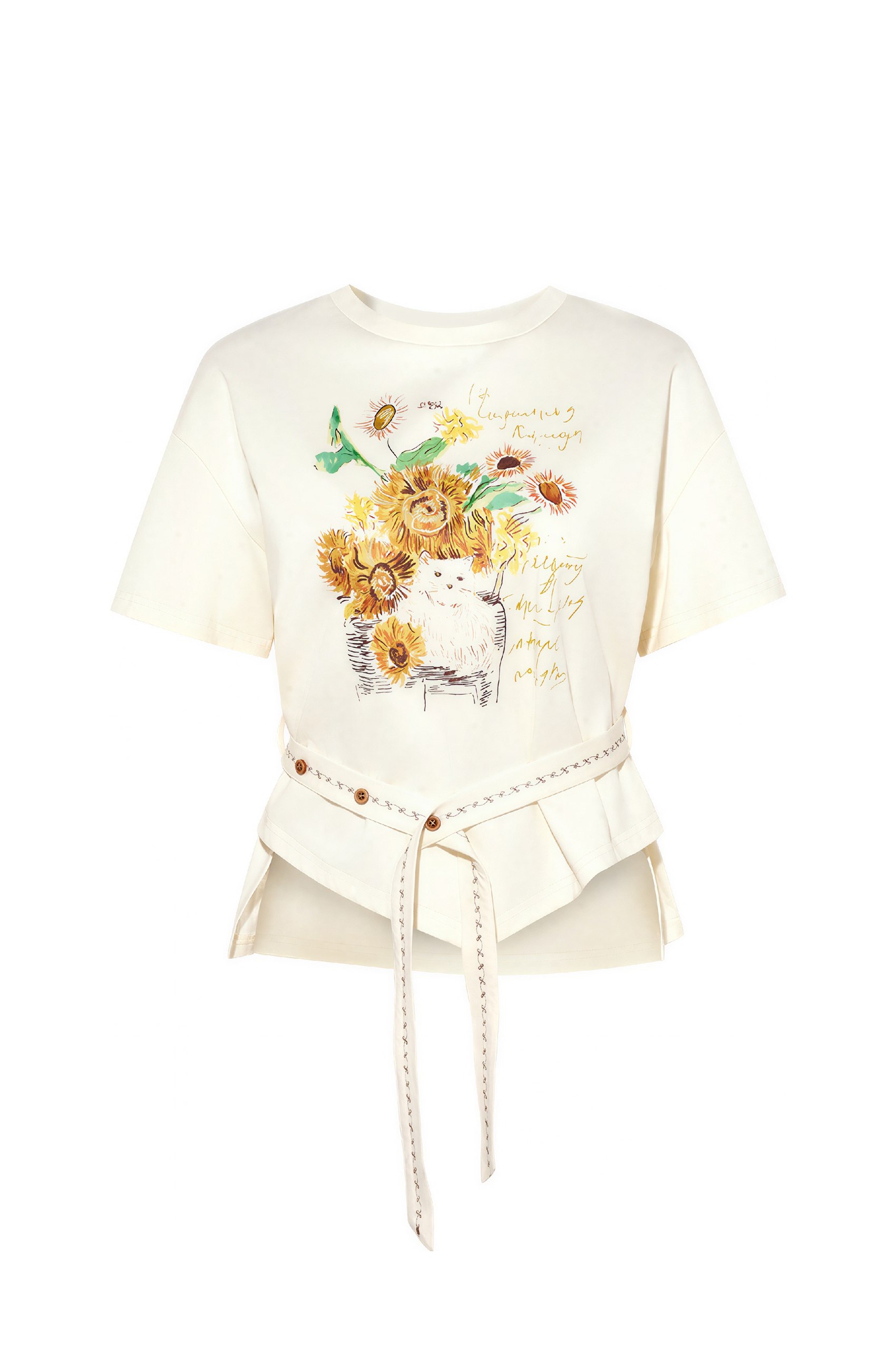 Van Gogh-Inspired Art Print Short-Sleeve T-Shirt-LYONSENS