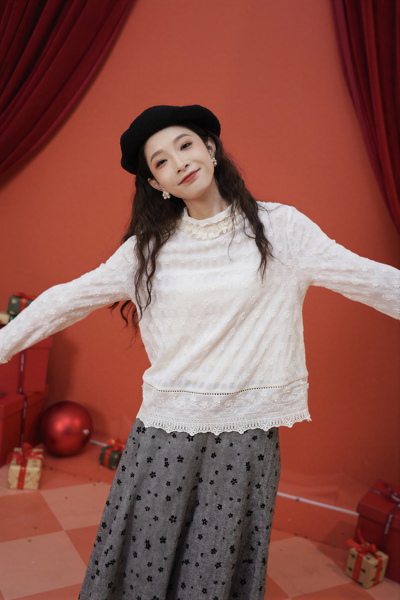 Sweet Ruffled Base Layer T-shirt