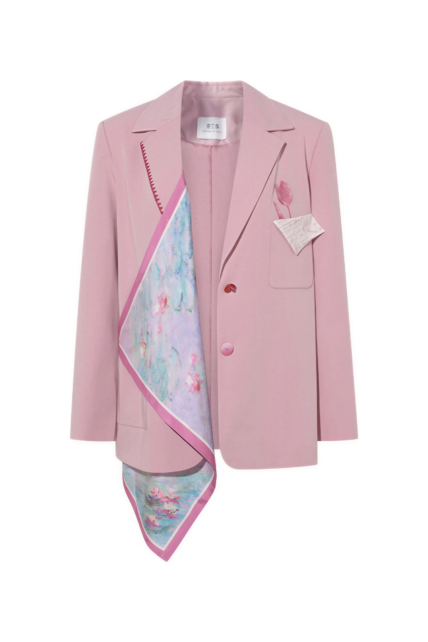 Pink Tailored Blazer with Elevated Style