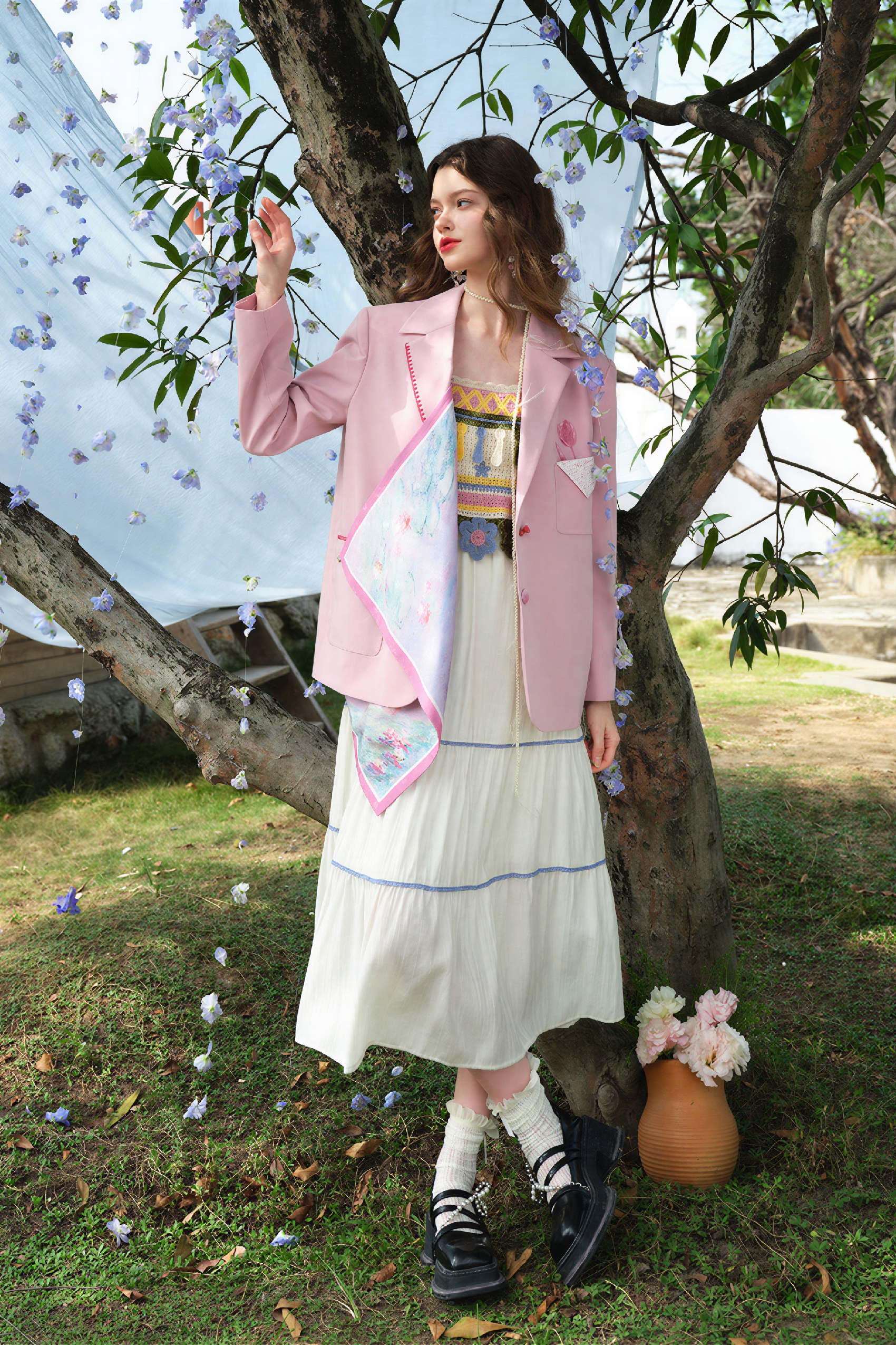 Pink Tailored Blazer with Elevated Style