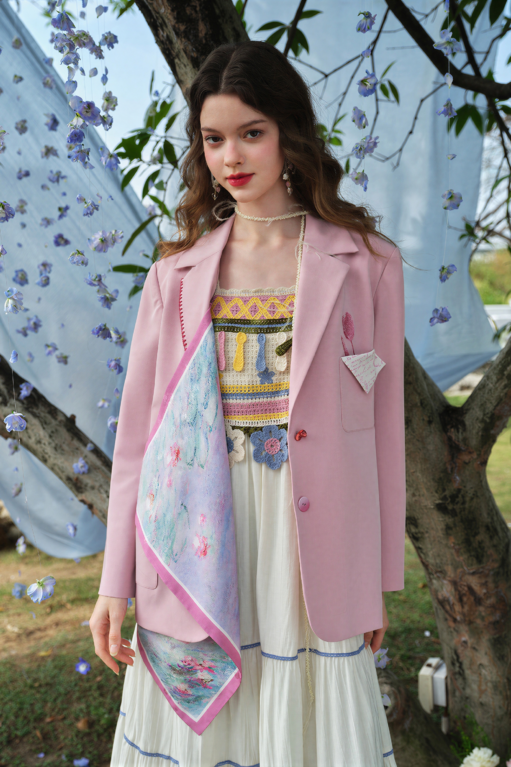 Pink Tailored Blazer with Elevated Style