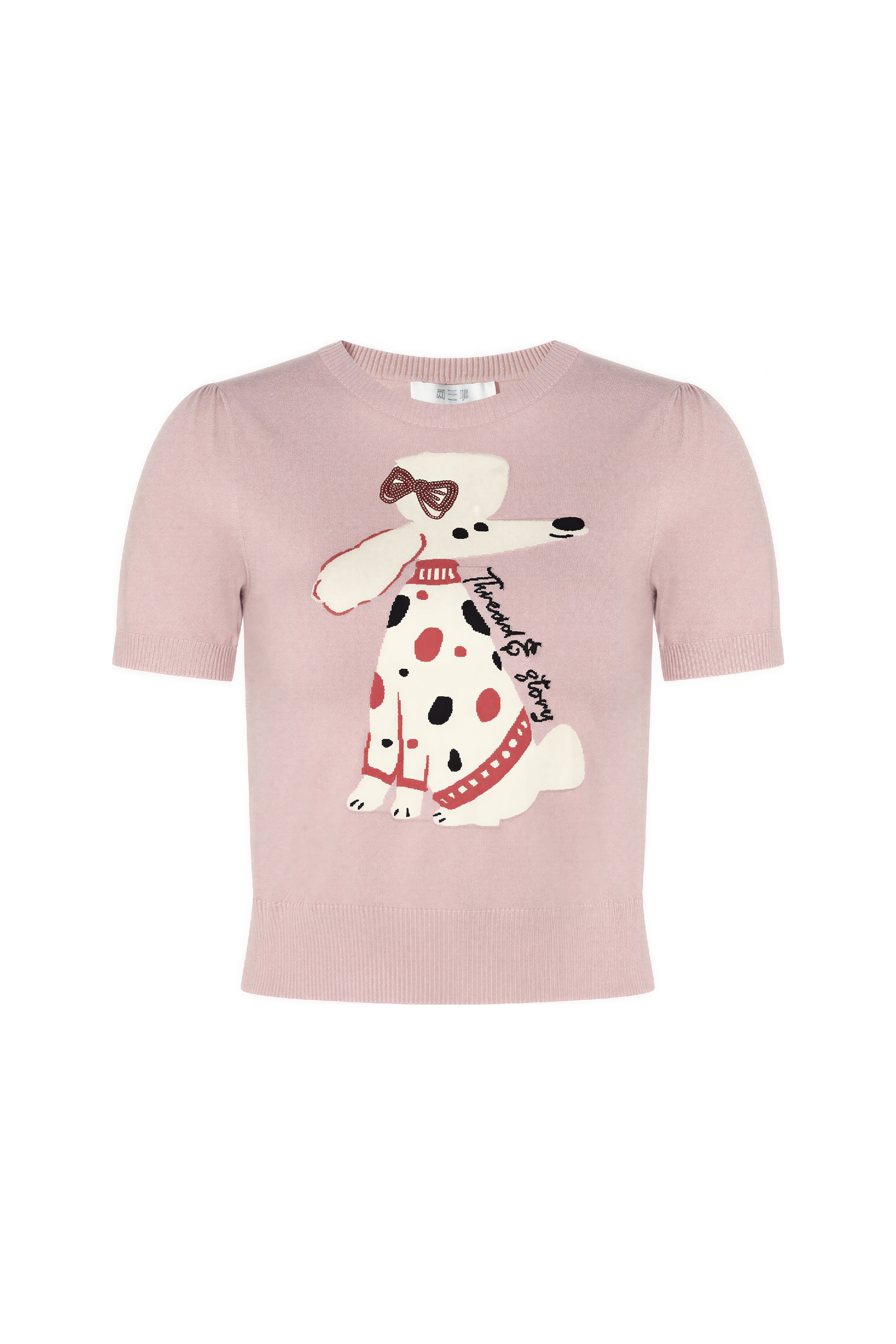 Lightweight Designer Knit Short-Sleeve Top