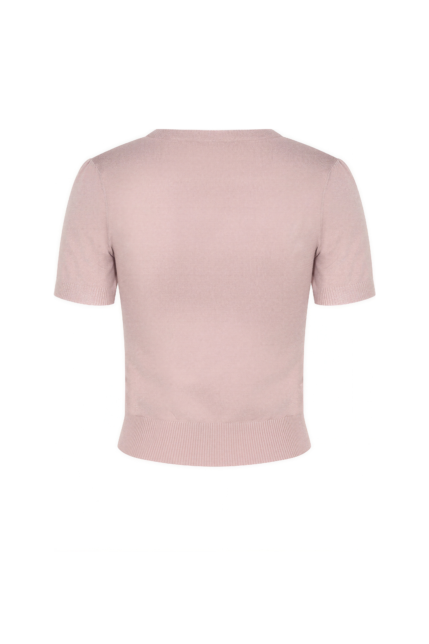 Lightweight Designer Knit Short-Sleeve Top