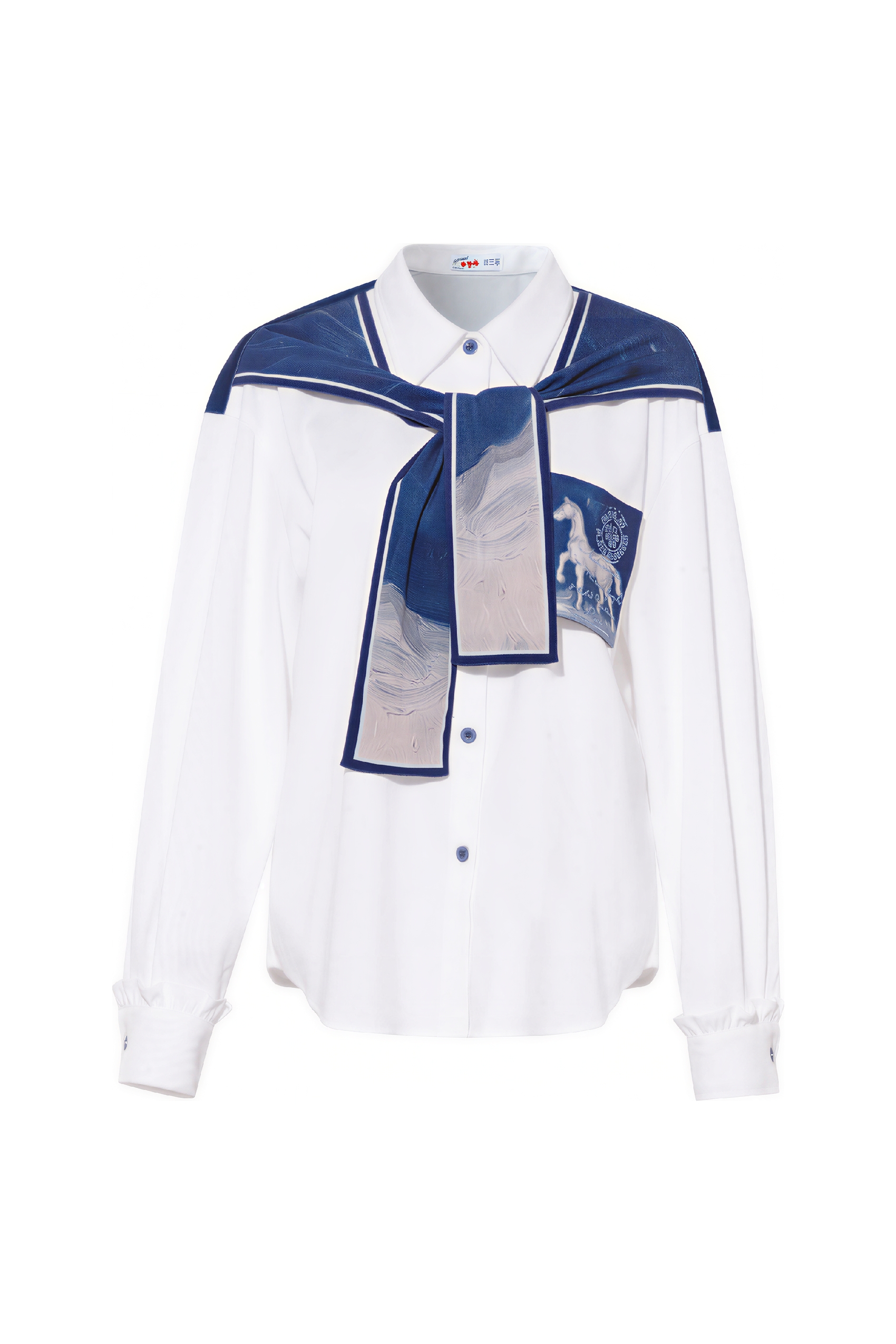 Van Gogh-Inspired Art Print Shawl Shirt