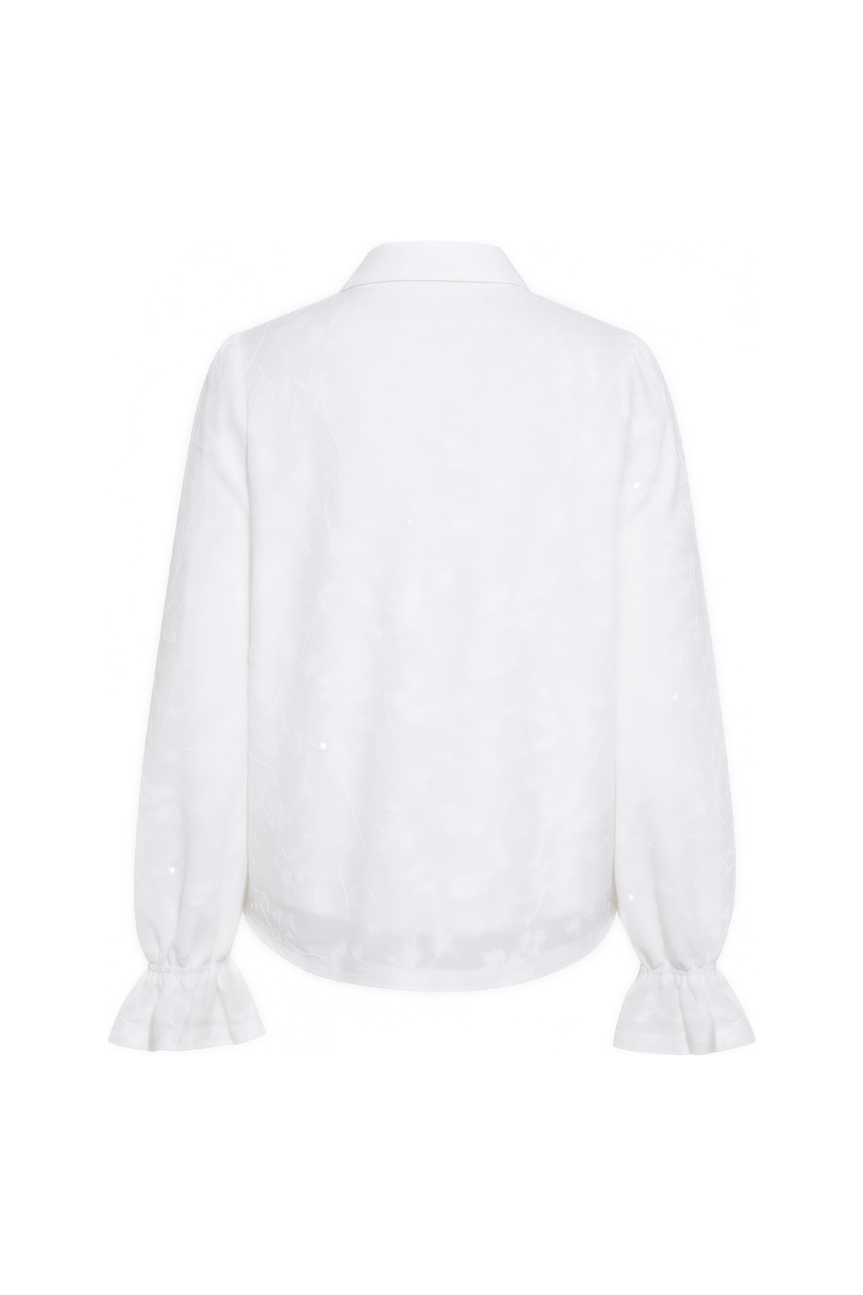 Jacquard Tie-Detail Relaxed Shirt-LYONSENS