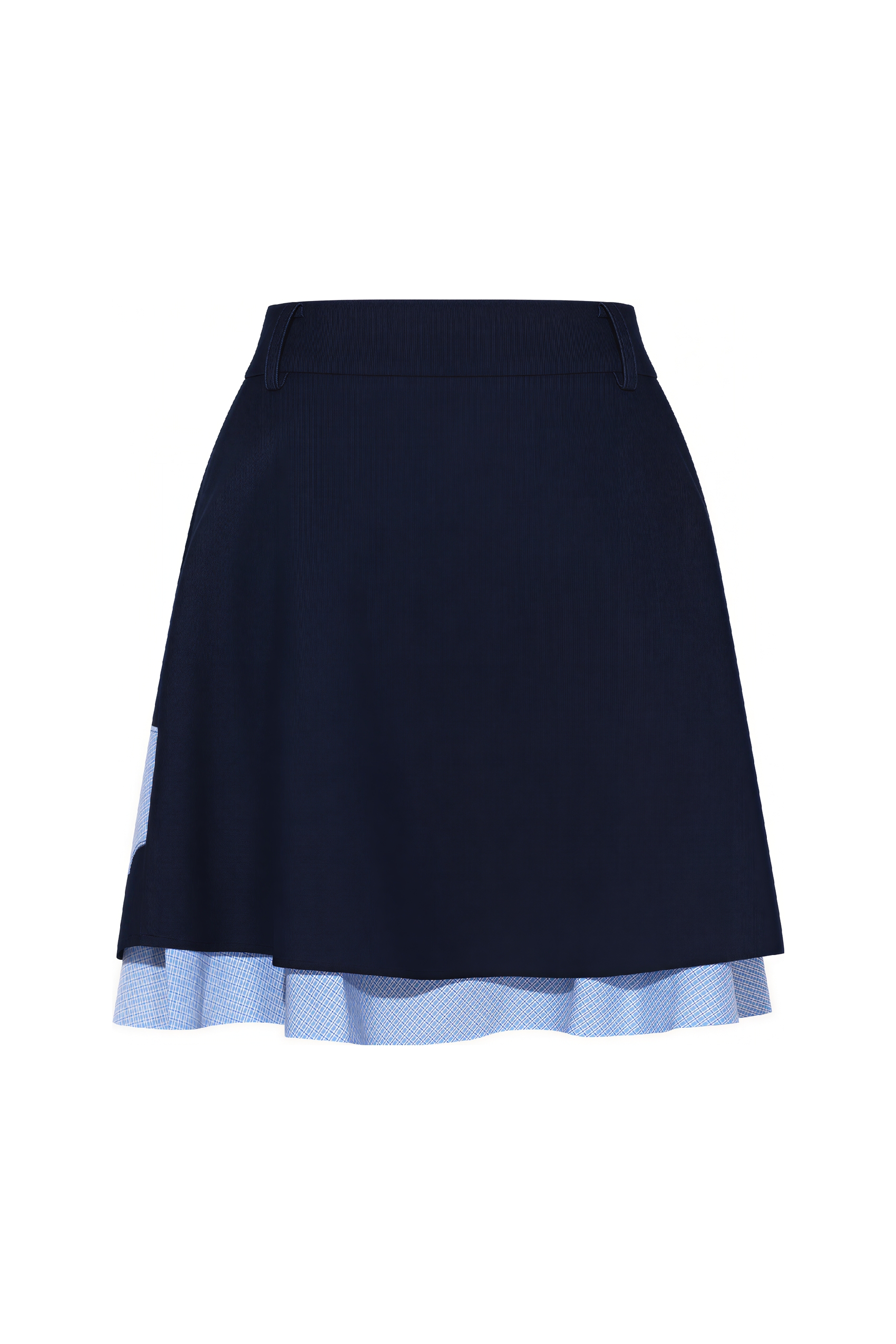 Patchwork Designer Denim Mini Skirt