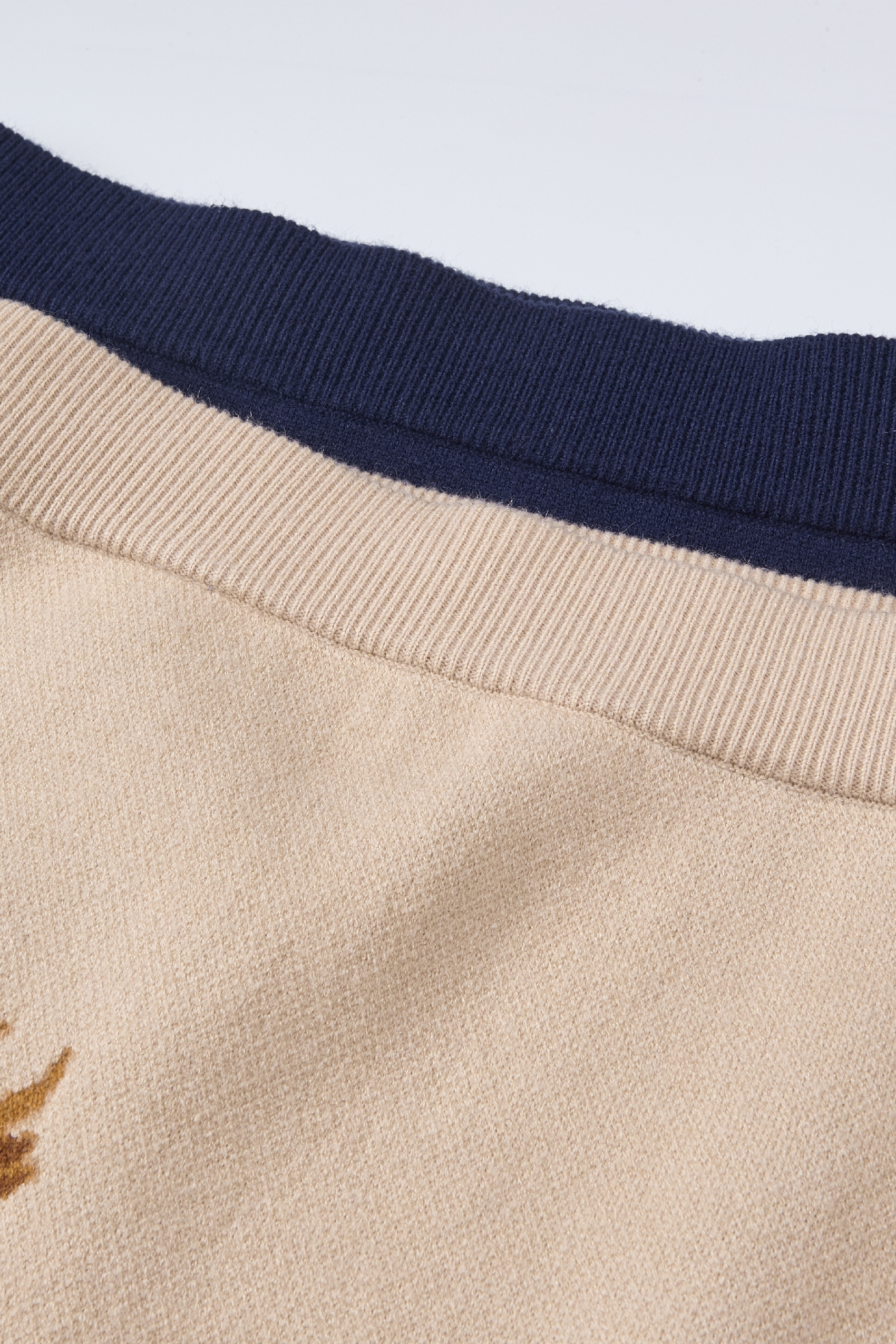 Van Gogh-Inspired High-Waist Knit Midi Skirt