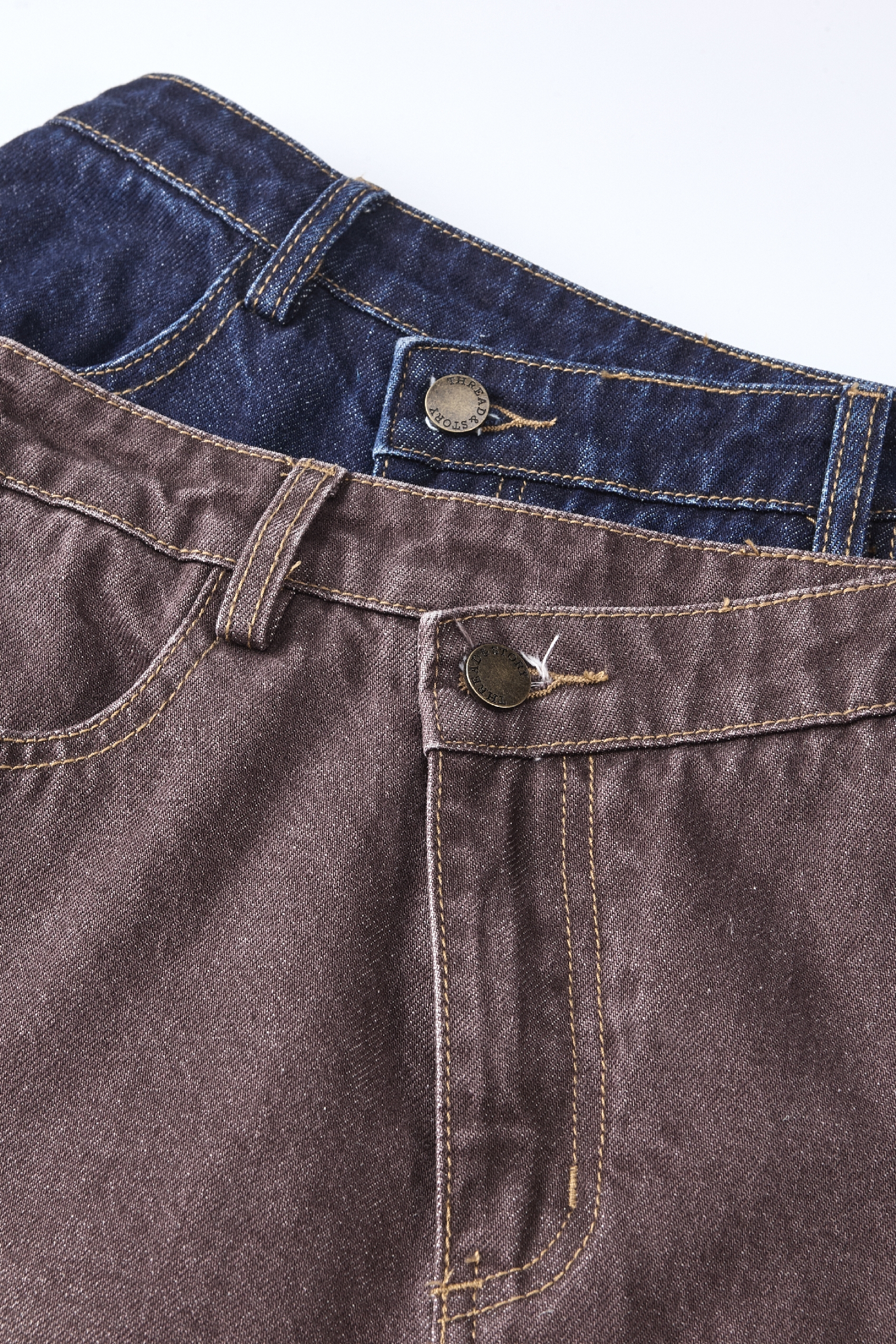 Asymmetric Patchwork Denim Skirt
