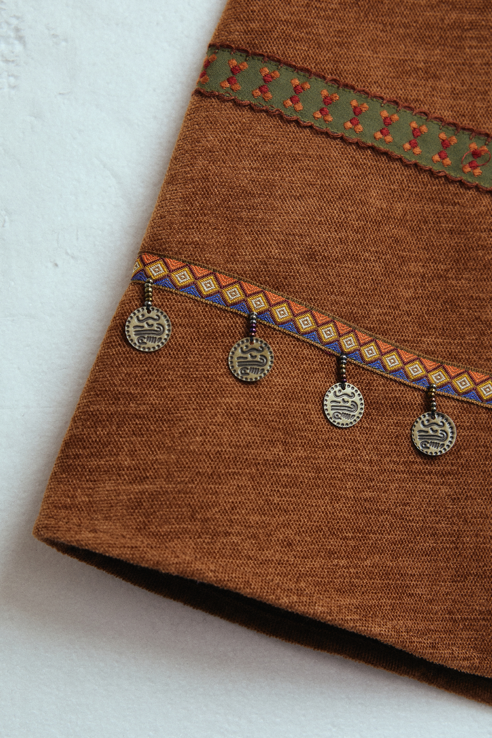 Ethnic style midi skirt