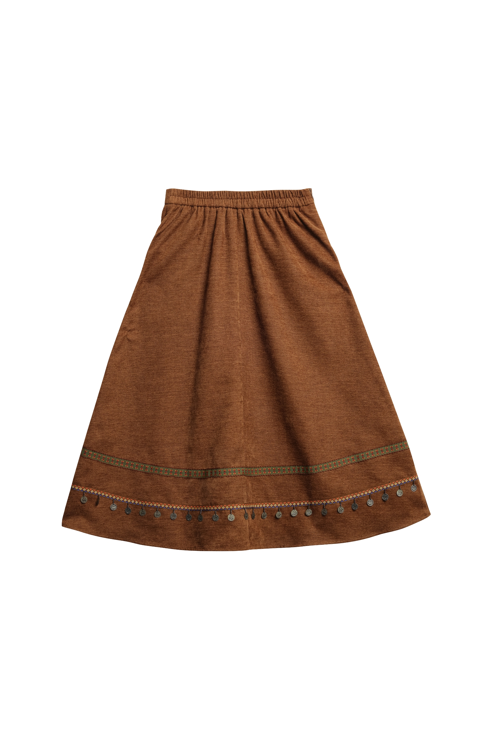 Ethnic style midi skirt