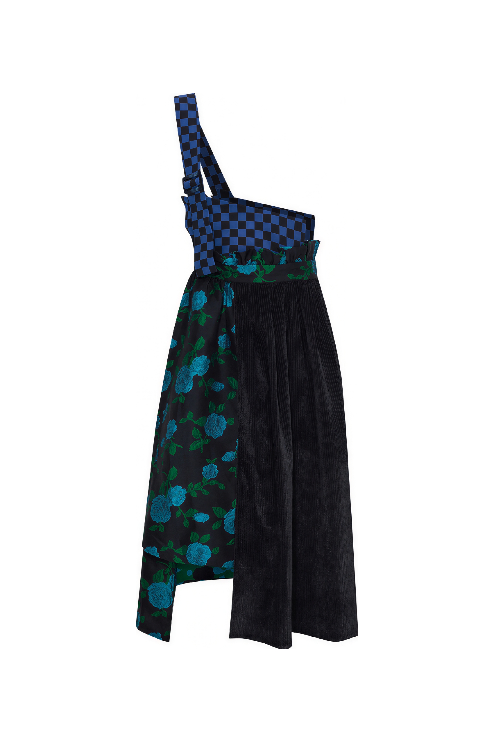 Detachable Strap Asymmetric Skirt
