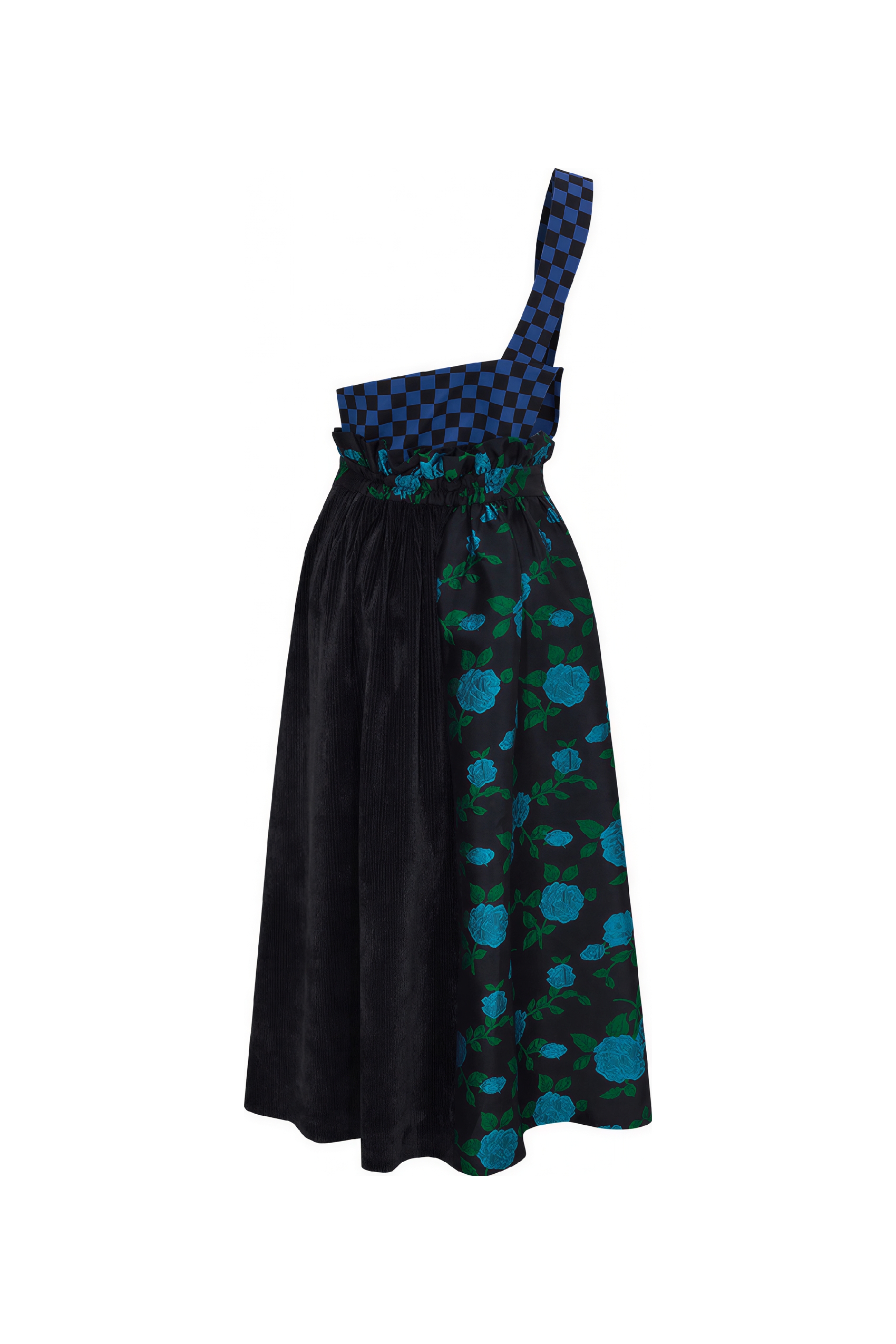 Detachable Strap Asymmetric Skirt