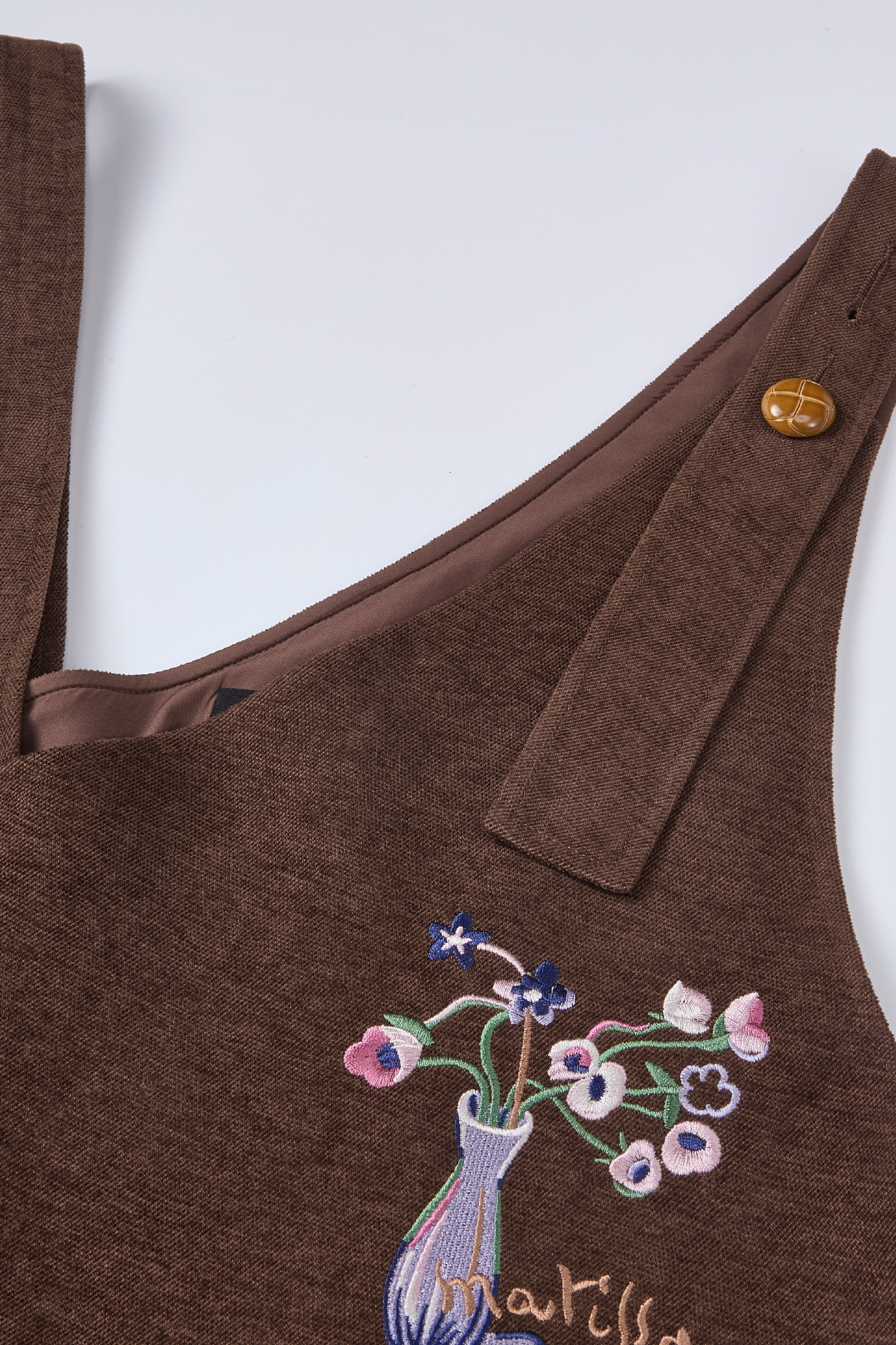 Slimming straight-leg overalls