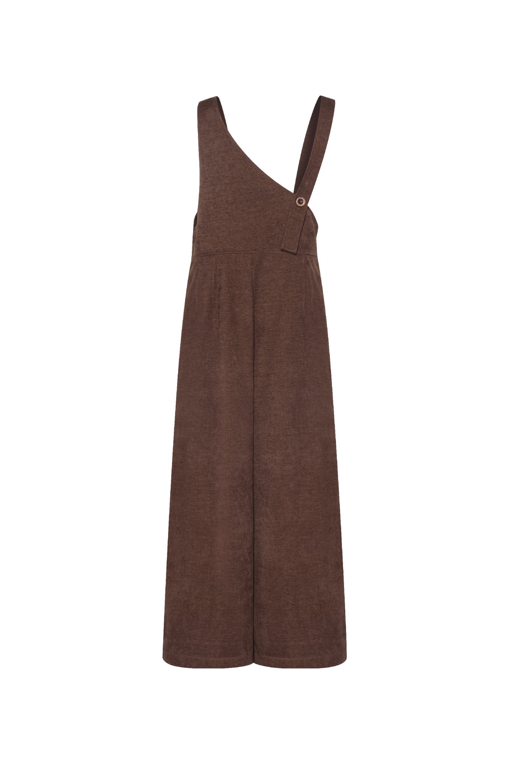 Slimming straight-leg overalls
