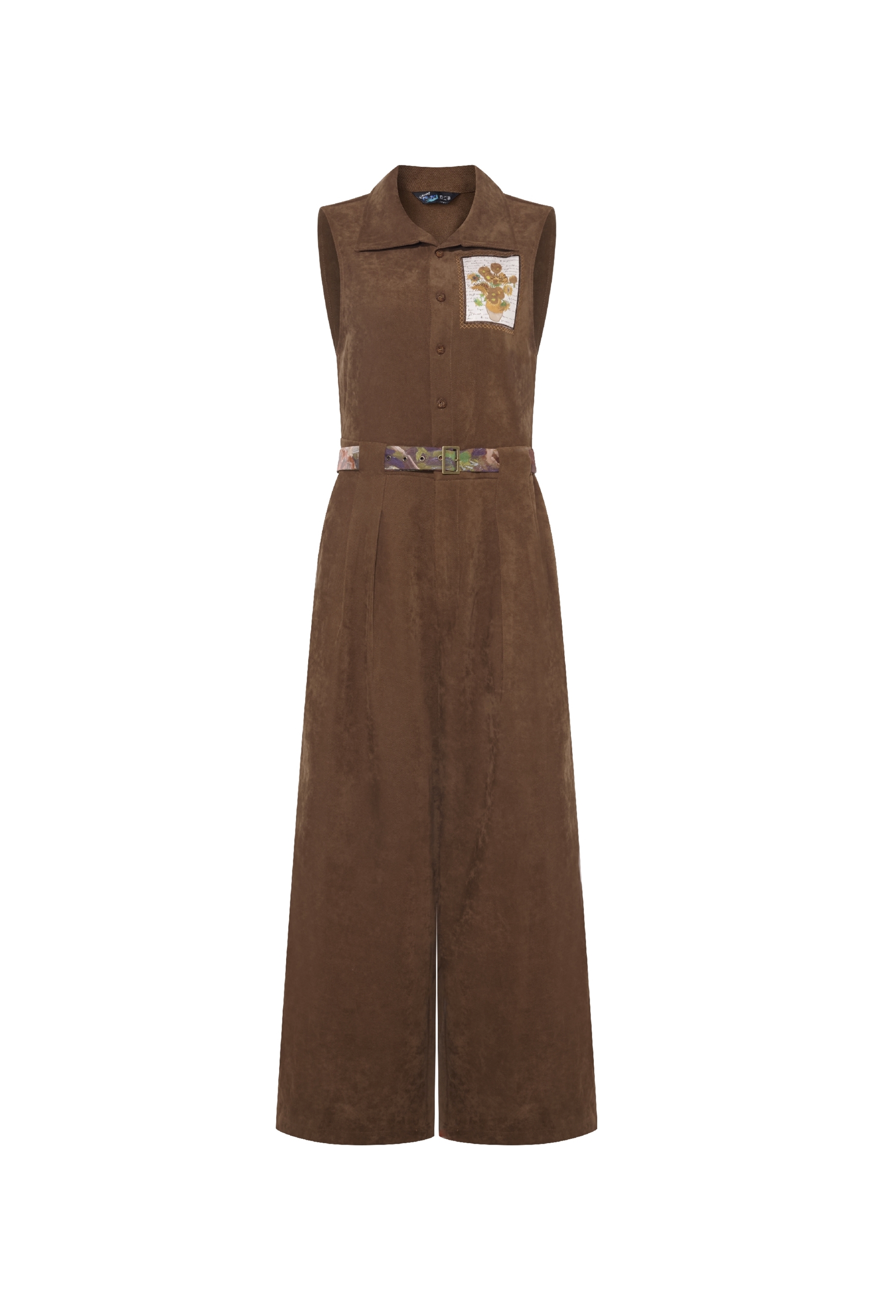 Van Gogh-inspired casual jumpsuit