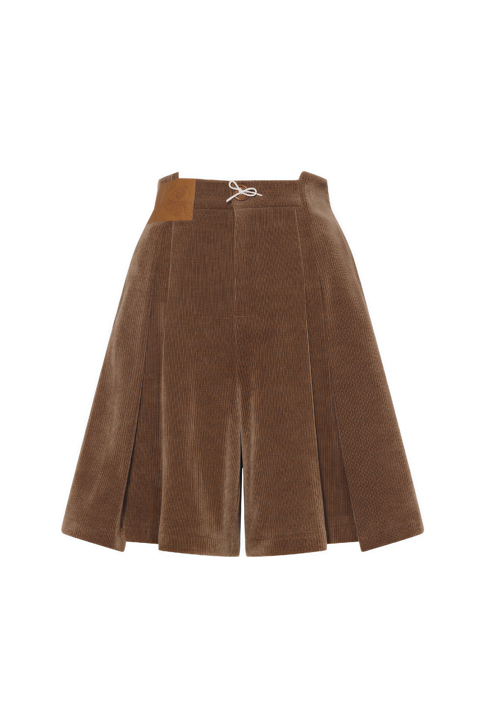 Van Gogh-Inspired High-Waisted Winter Skort