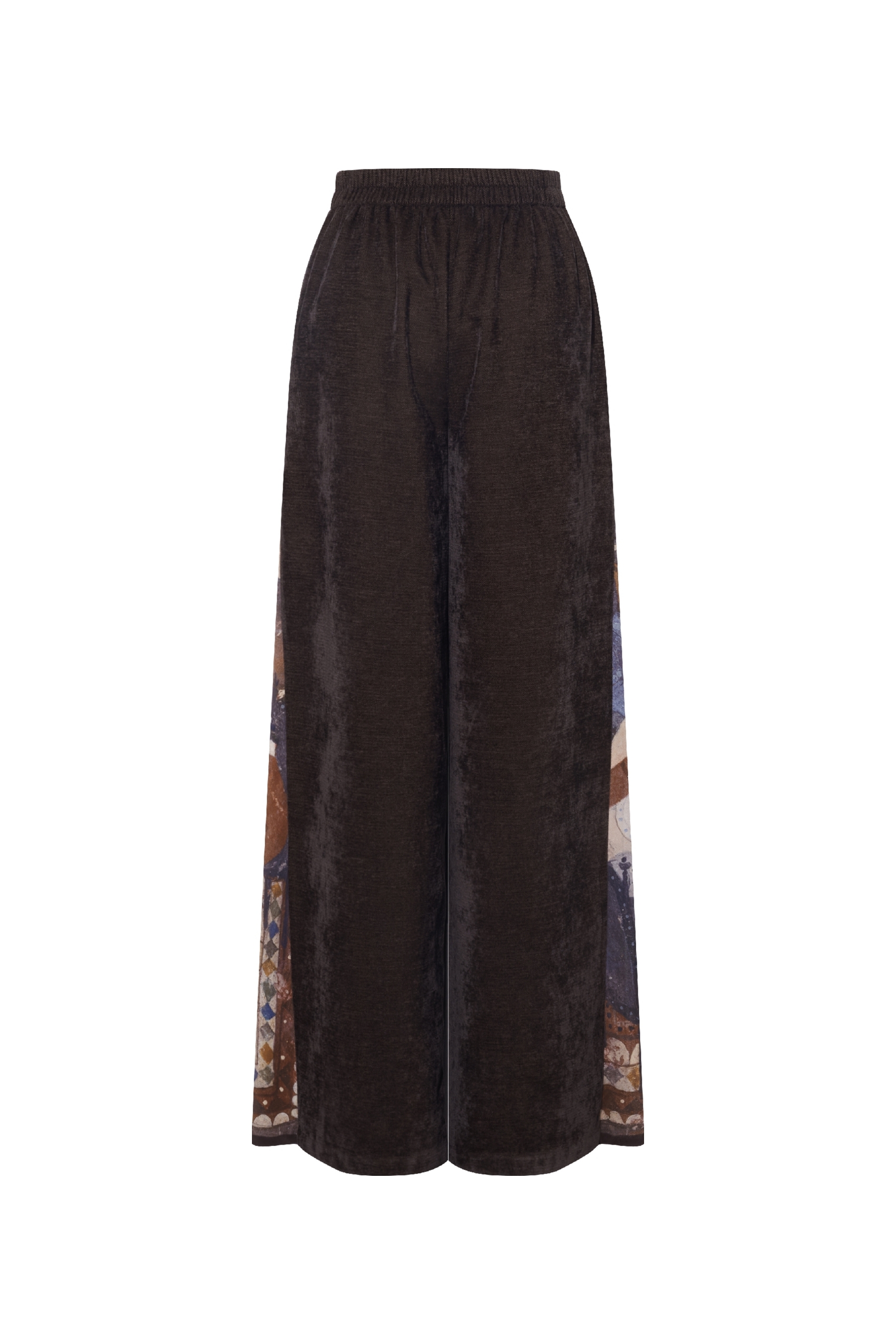 Retro high-waisted wide-leg casual pants