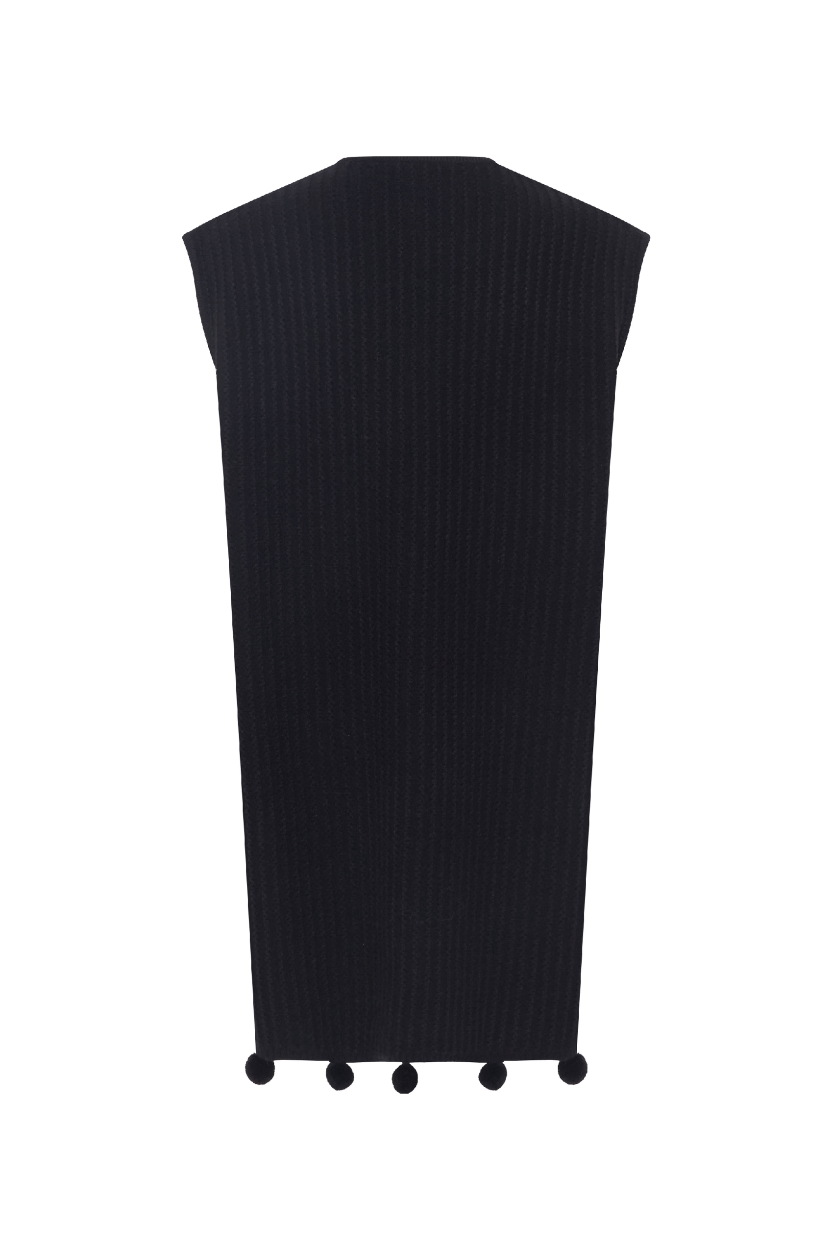 Van Gogh-Inspired Black Knit Tank Dress