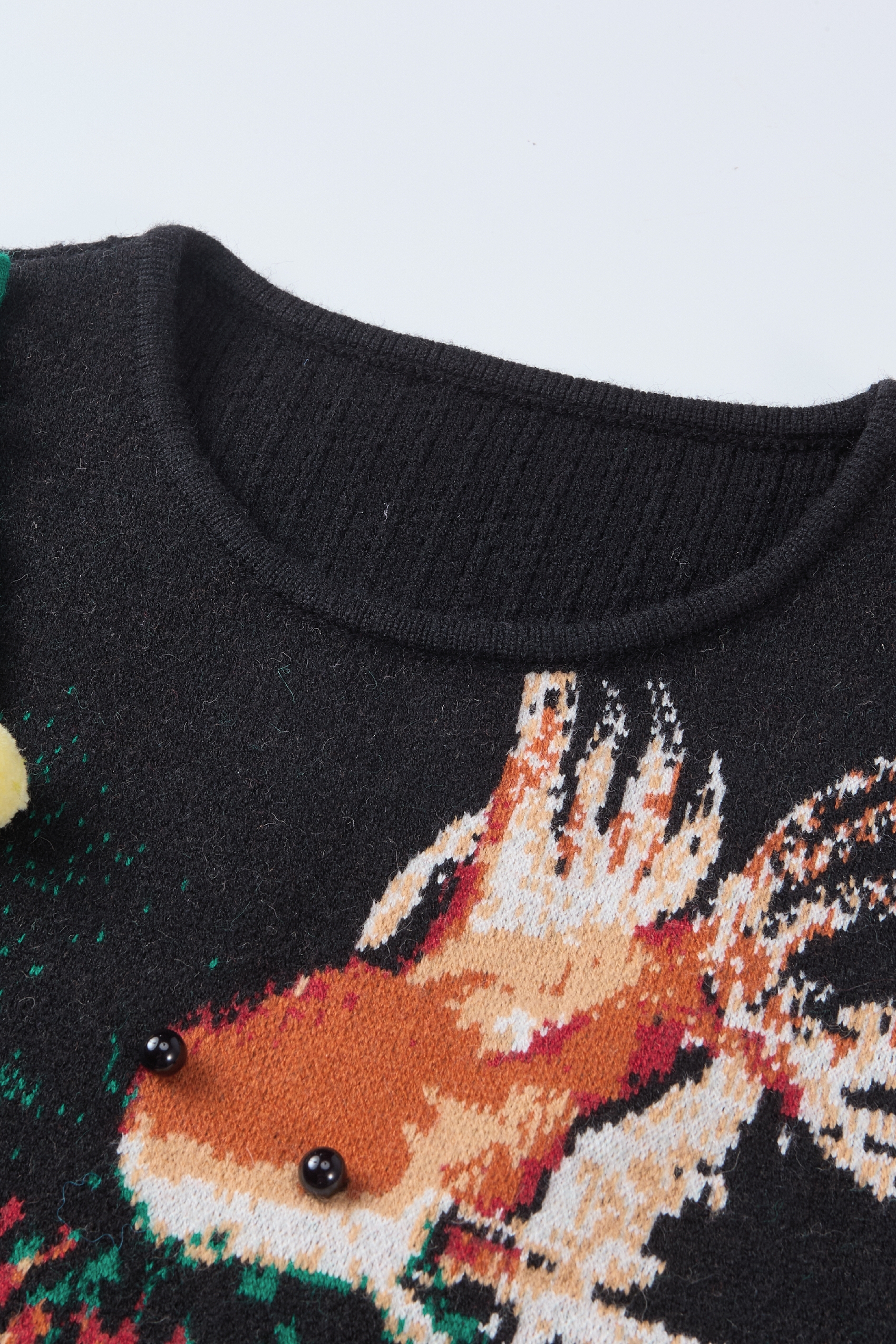 Van Gogh-Inspired Black Knit Tank Dress