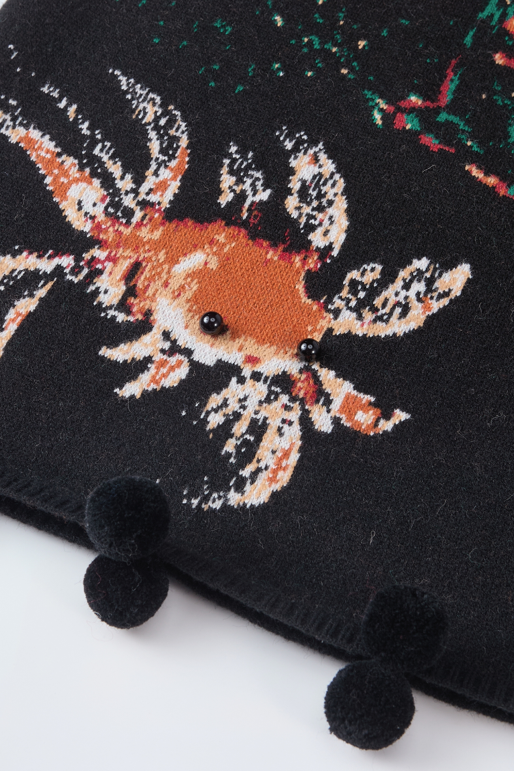 Van Gogh-Inspired Black Knit Tank Dress